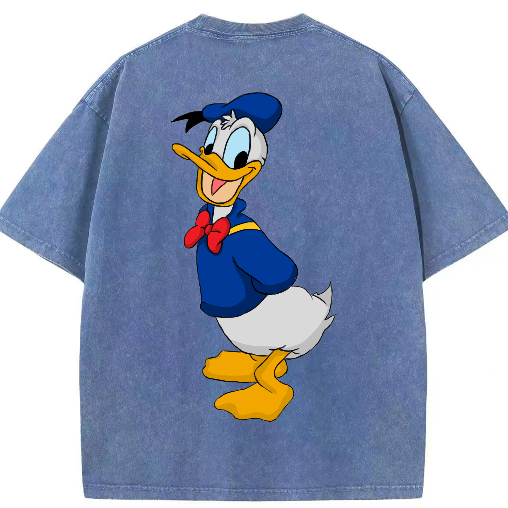 （画像用） ミッキーマウス Mickey Mouse 綿100% ヴィンテージ風 半袖Tシャツ（背面プリント）
