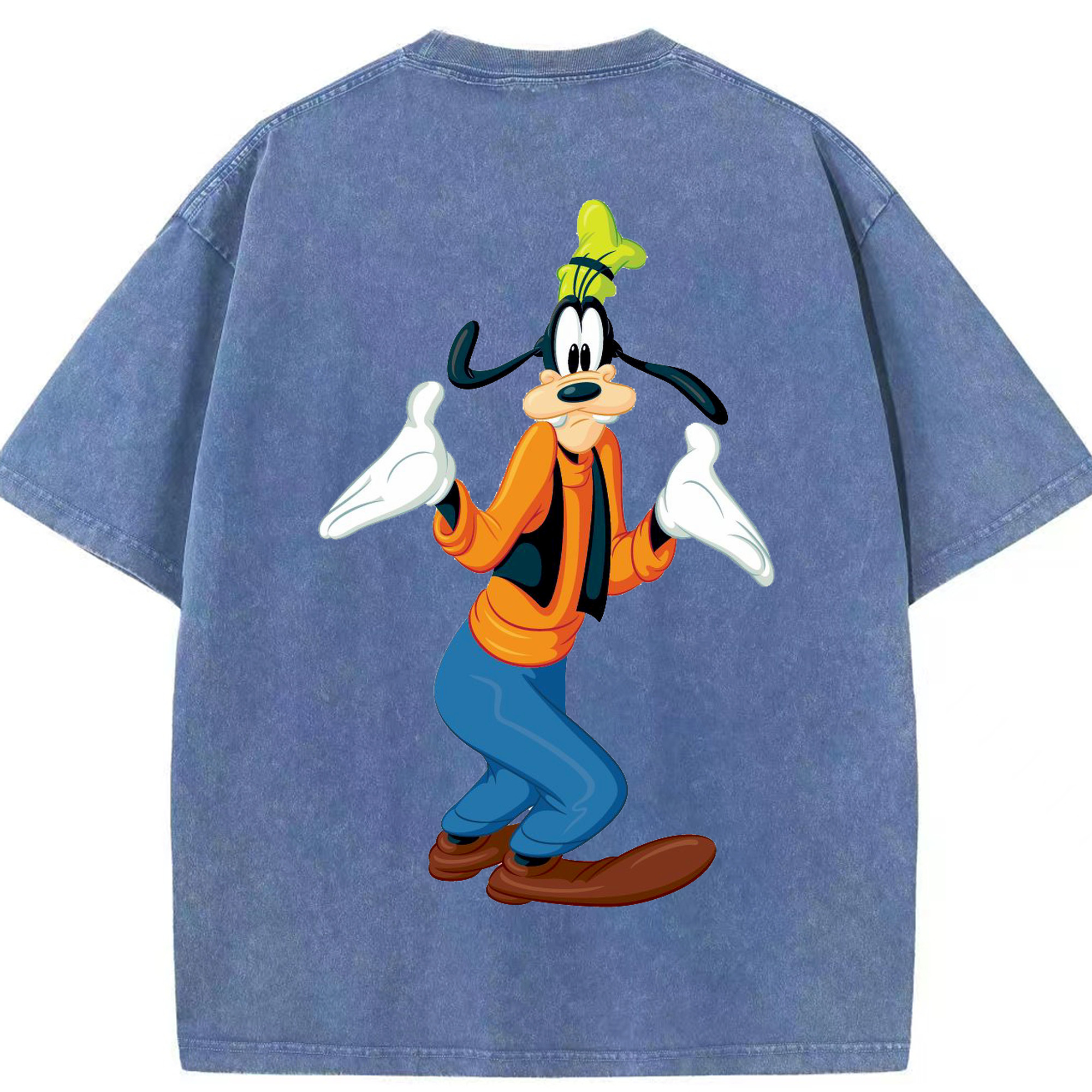 （画像用） ミッキーマウス Mickey Mouse 綿100% ヴィンテージ風 半袖Tシャツ（背面プリント）