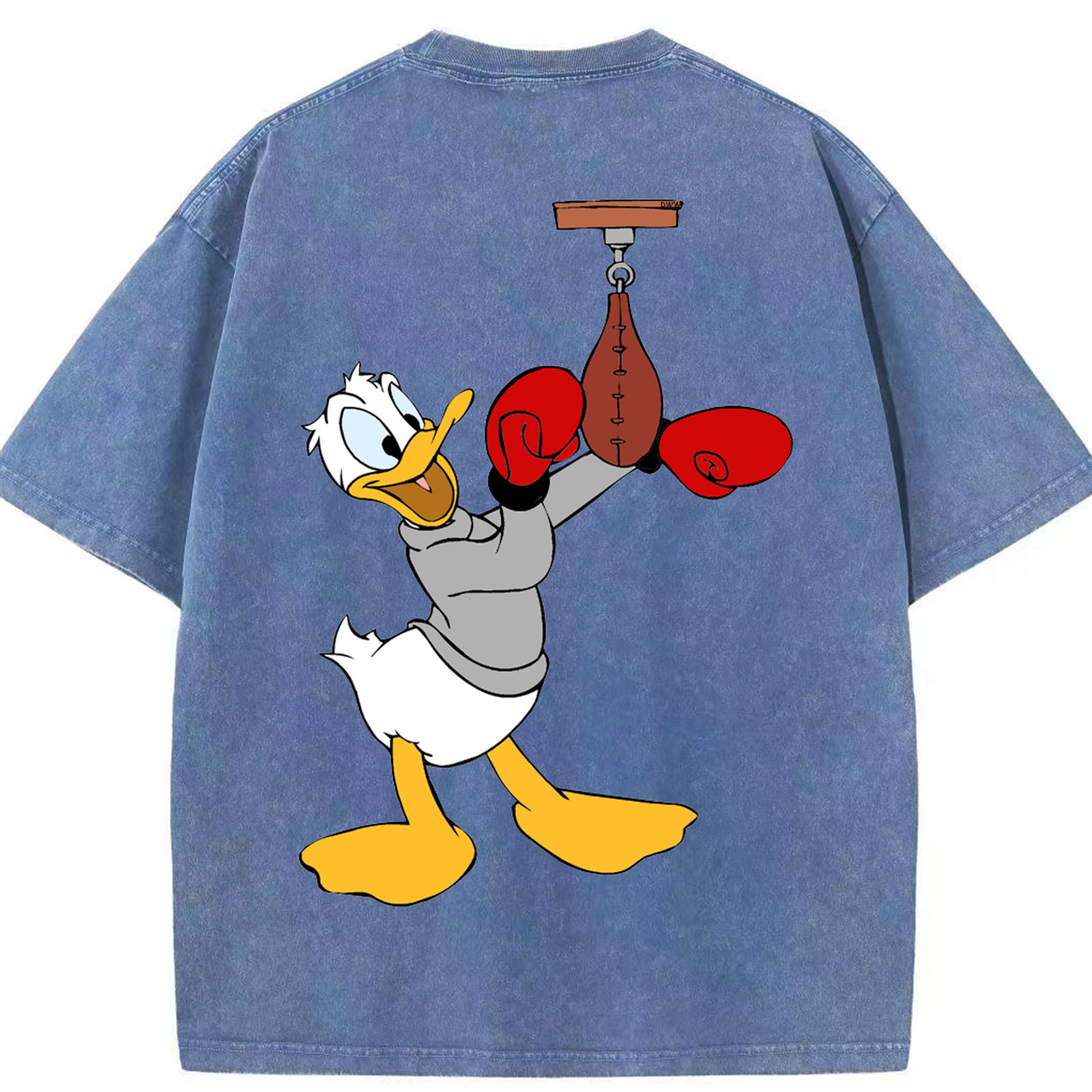 （画像用） ミッキーマウス Mickey Mouse 綿100% ヴィンテージ風 半袖Tシャツ（背面プリント）