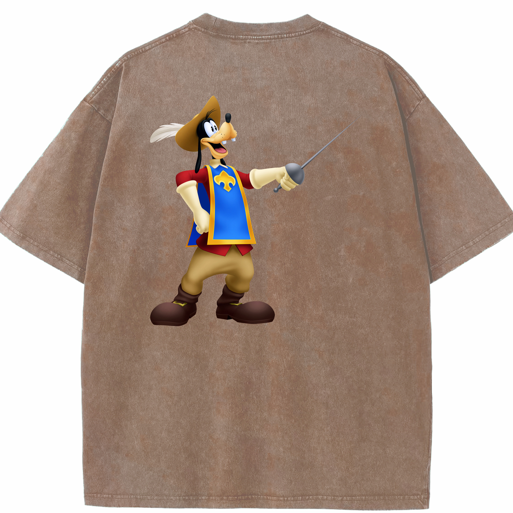 （画像用） ミッキーマウス Mickey Mouse 綿100% ヴィンテージ風 半袖Tシャツ（背面プリント）