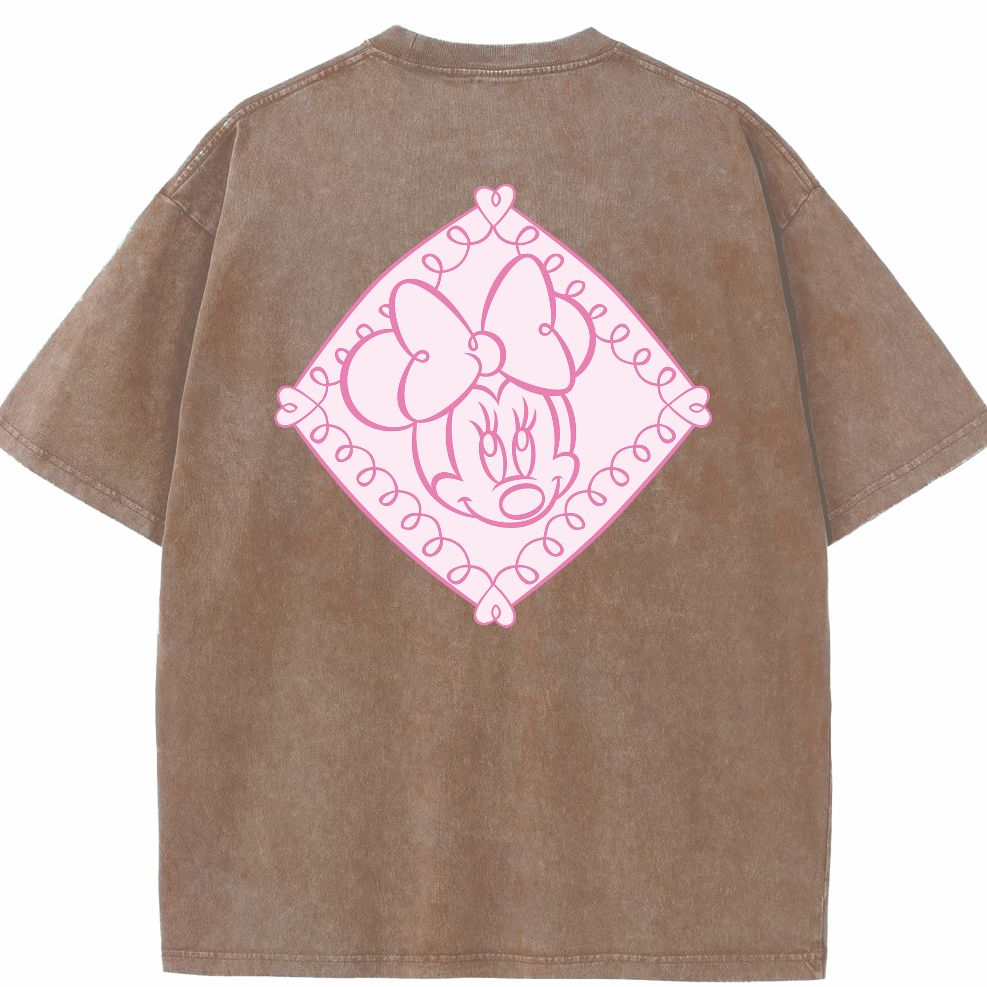 （画像用） ミッキーマウス Mickey Mouse 綿100% ヴィンテージ風 半袖Tシャツ（背面プリント）