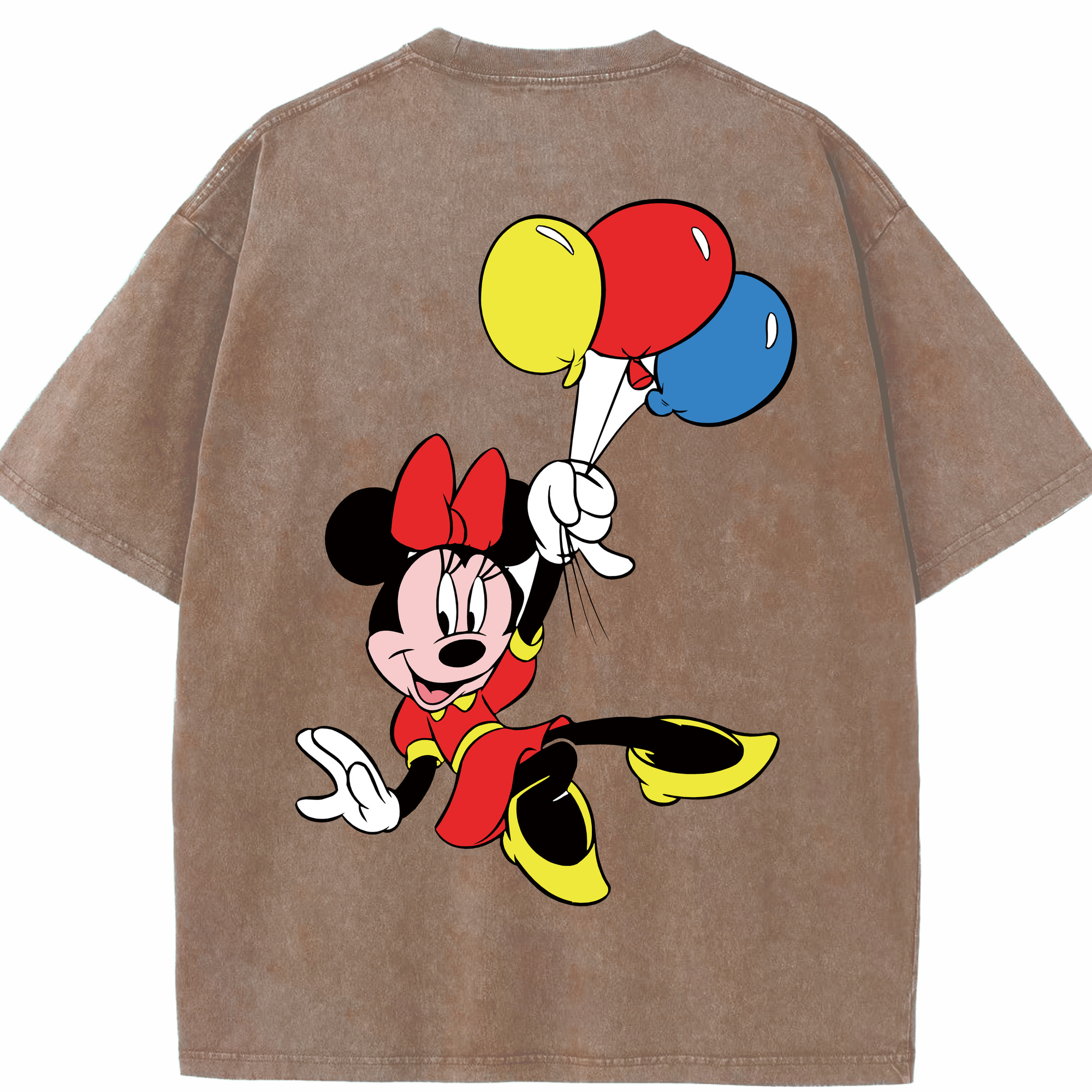 （画像用） ミッキーマウス Mickey Mouse 綿100% ヴィンテージ風 半袖Tシャツ（背面プリント）