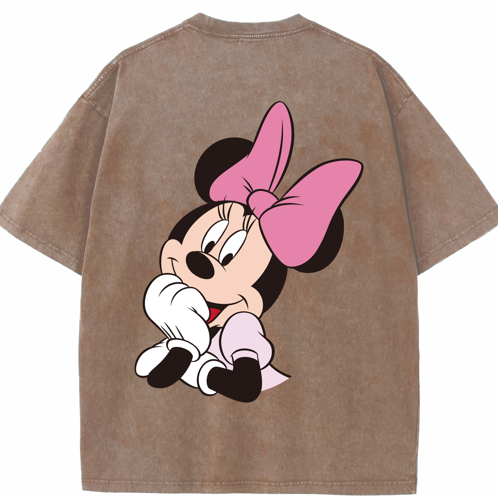（画像用） ミッキーマウス Mickey Mouse 綿100% ヴィンテージ風 半袖Tシャツ（背面プリント）