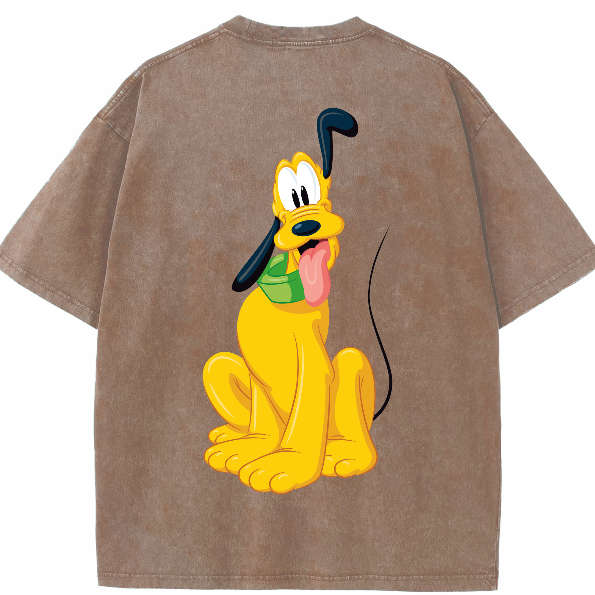 （画像用） ミッキーマウス Mickey Mouse 綿100% ヴィンテージ風 半袖Tシャツ（背面プリント）