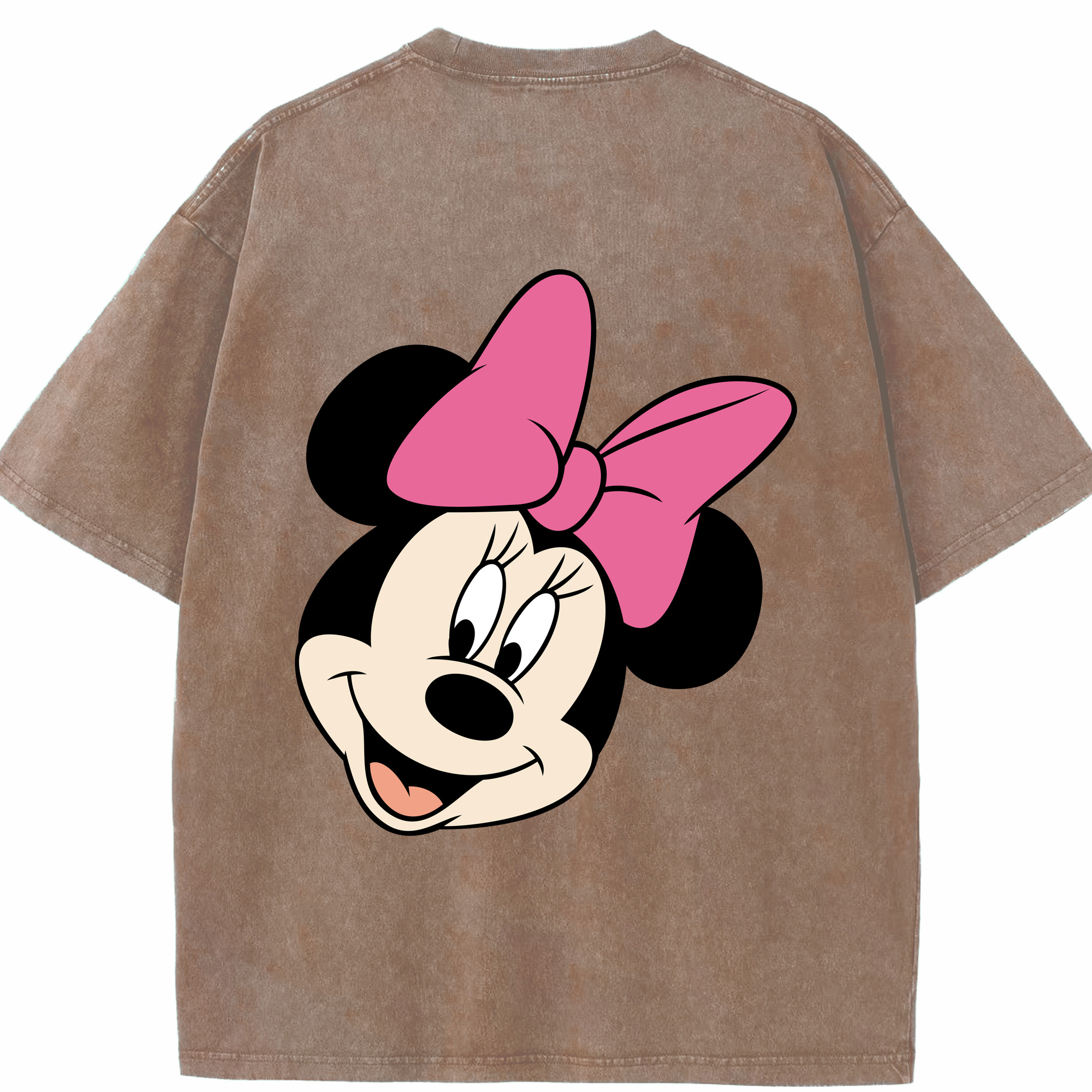 （画像用） ミッキーマウス Mickey Mouse 綿100% ヴィンテージ風 半袖Tシャツ（背面プリント）