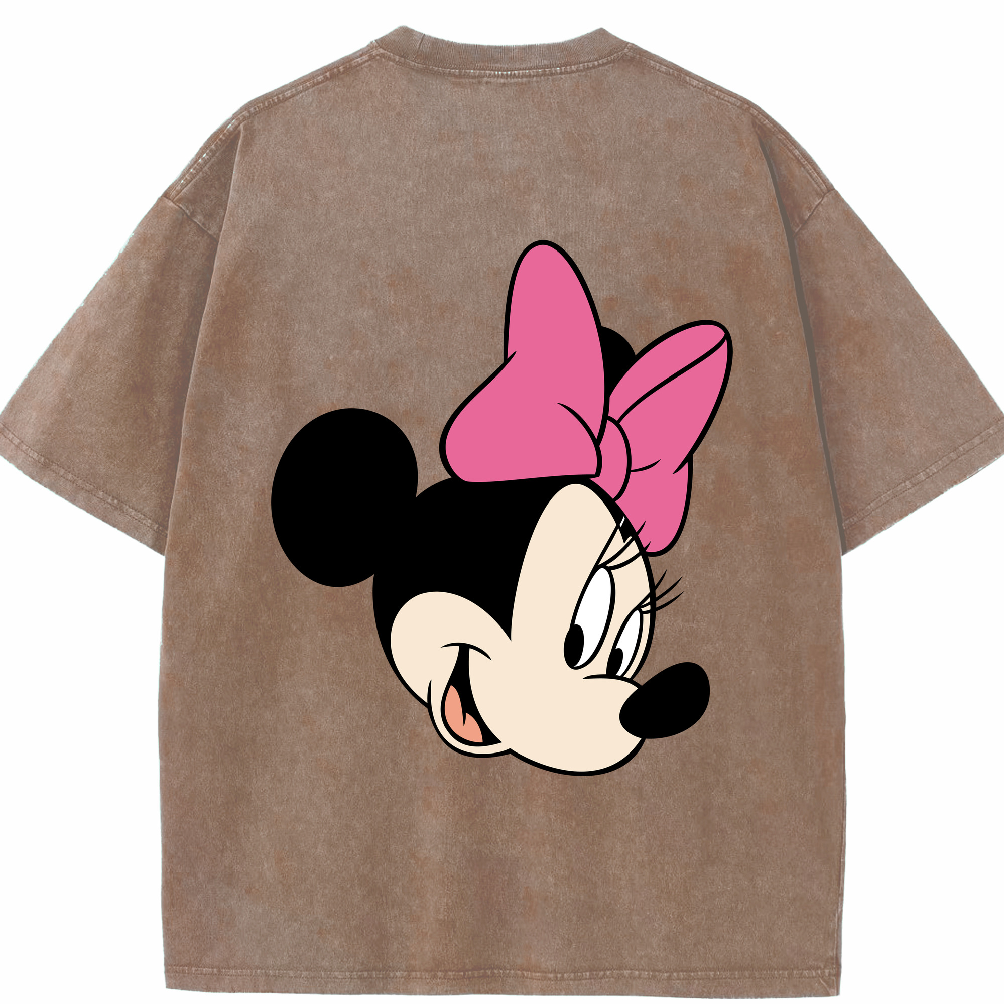 （画像用） ミッキーマウス Mickey Mouse 綿100% ヴィンテージ風 半袖Tシャツ（背面プリント）
