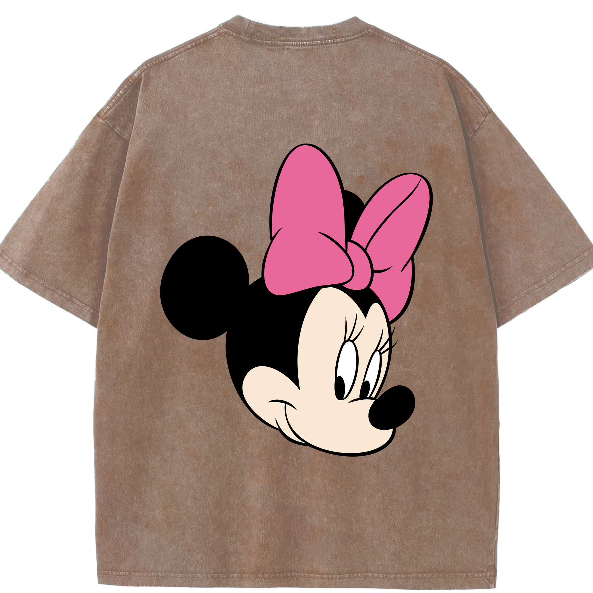 （画像用） ミッキーマウス Mickey Mouse 綿100% ヴィンテージ風 半袖Tシャツ（背面プリント）