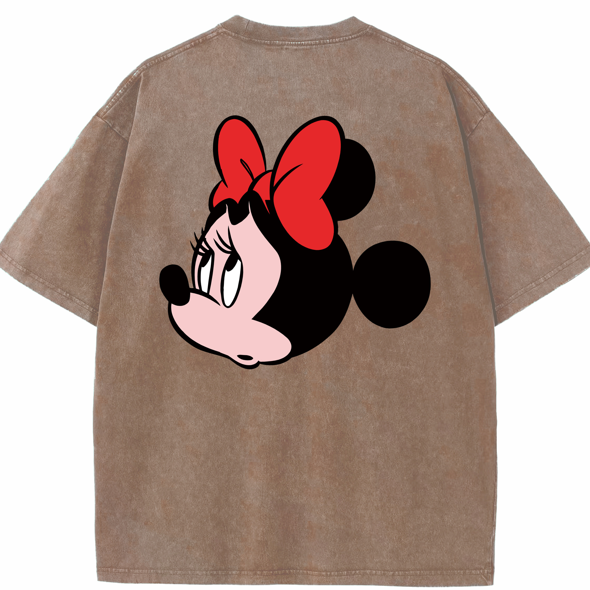 （画像用） ミッキーマウス Mickey Mouse 綿100% ヴィンテージ風 半袖Tシャツ（背面プリント）