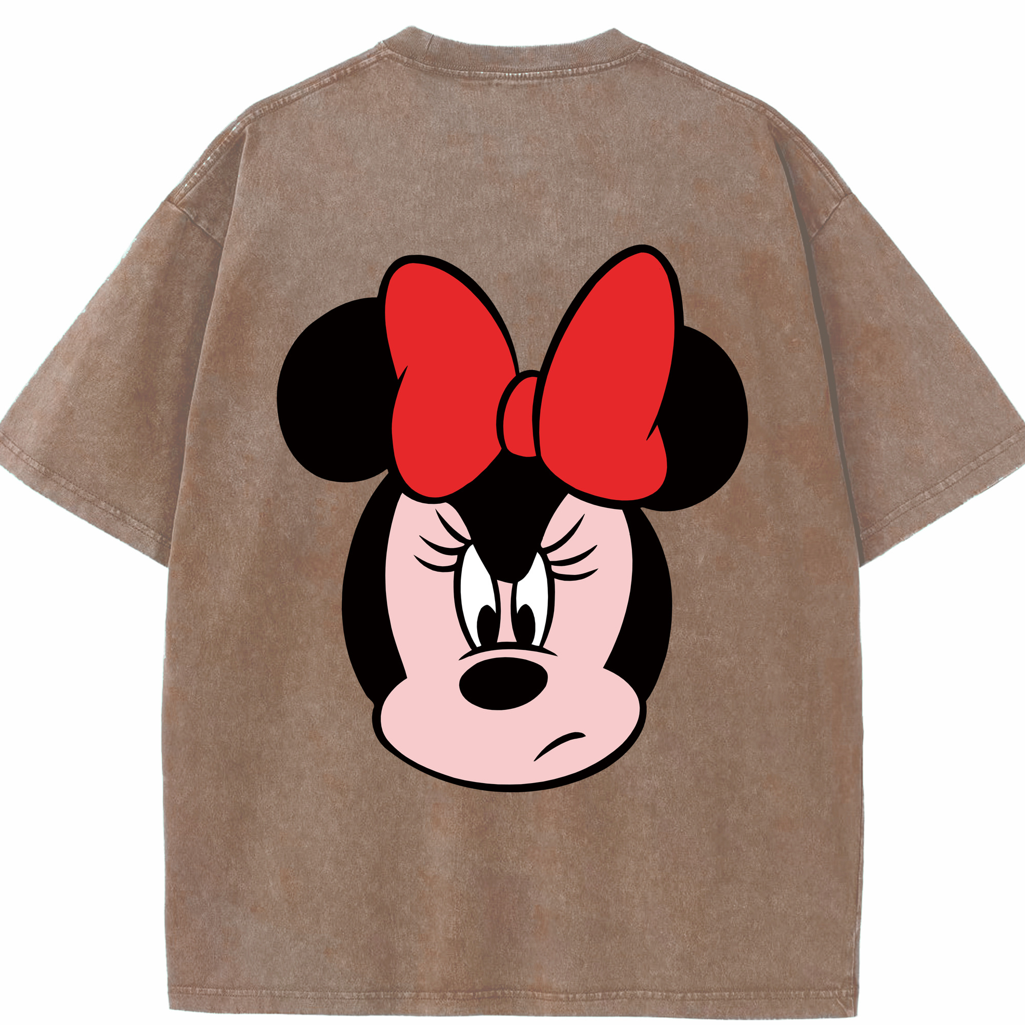 （画像用） ミッキーマウス Mickey Mouse 綿100% ヴィンテージ風 半袖Tシャツ（背面プリント）