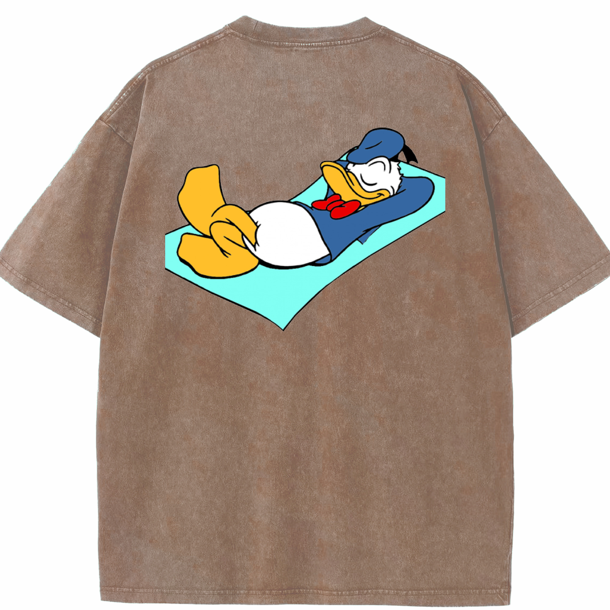 （画像用） ミッキーマウス Mickey Mouse 綿100% ヴィンテージ風 半袖Tシャツ（背面プリント）