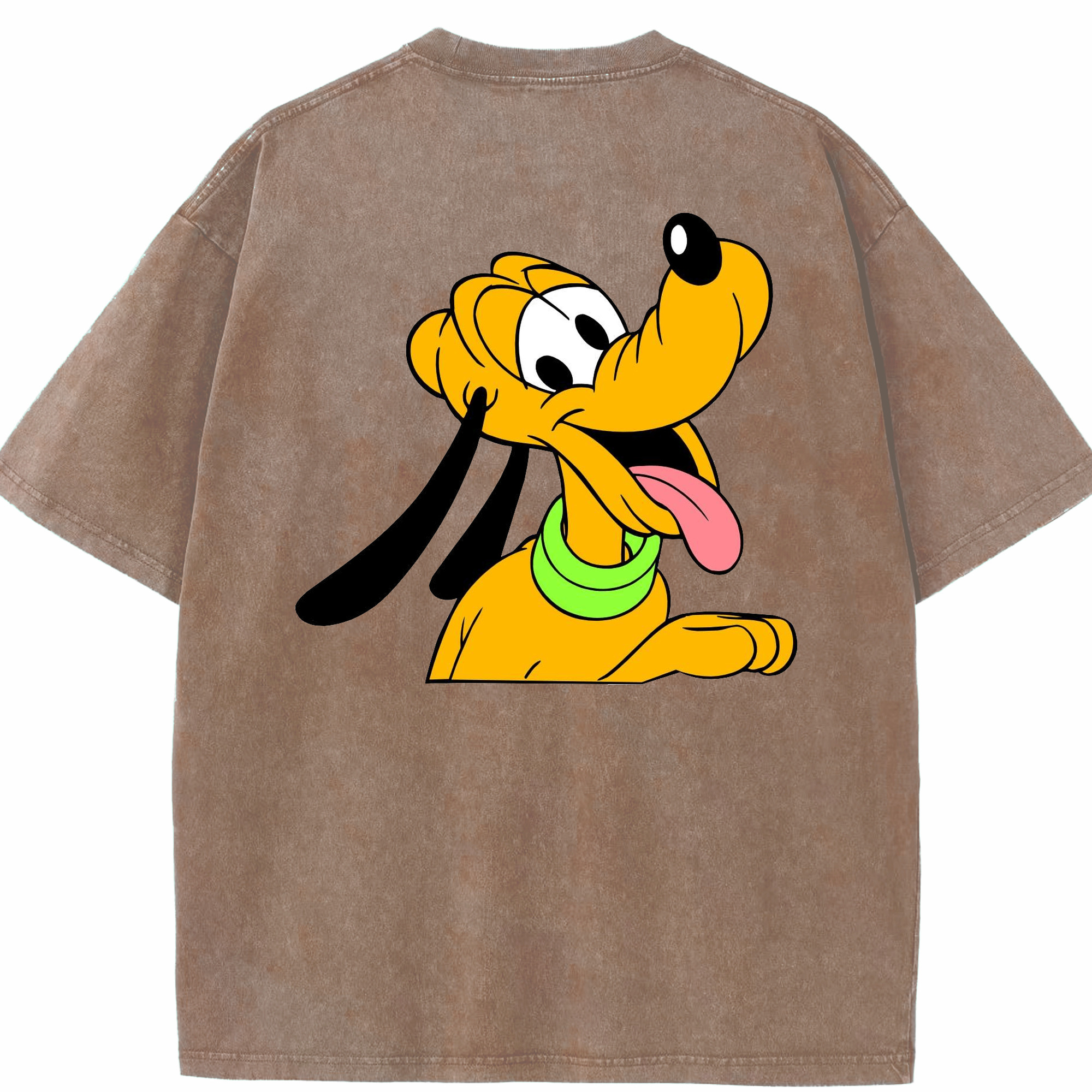 （画像用） ミッキーマウス Mickey Mouse 綿100% ヴィンテージ風 半袖Tシャツ（背面プリント）