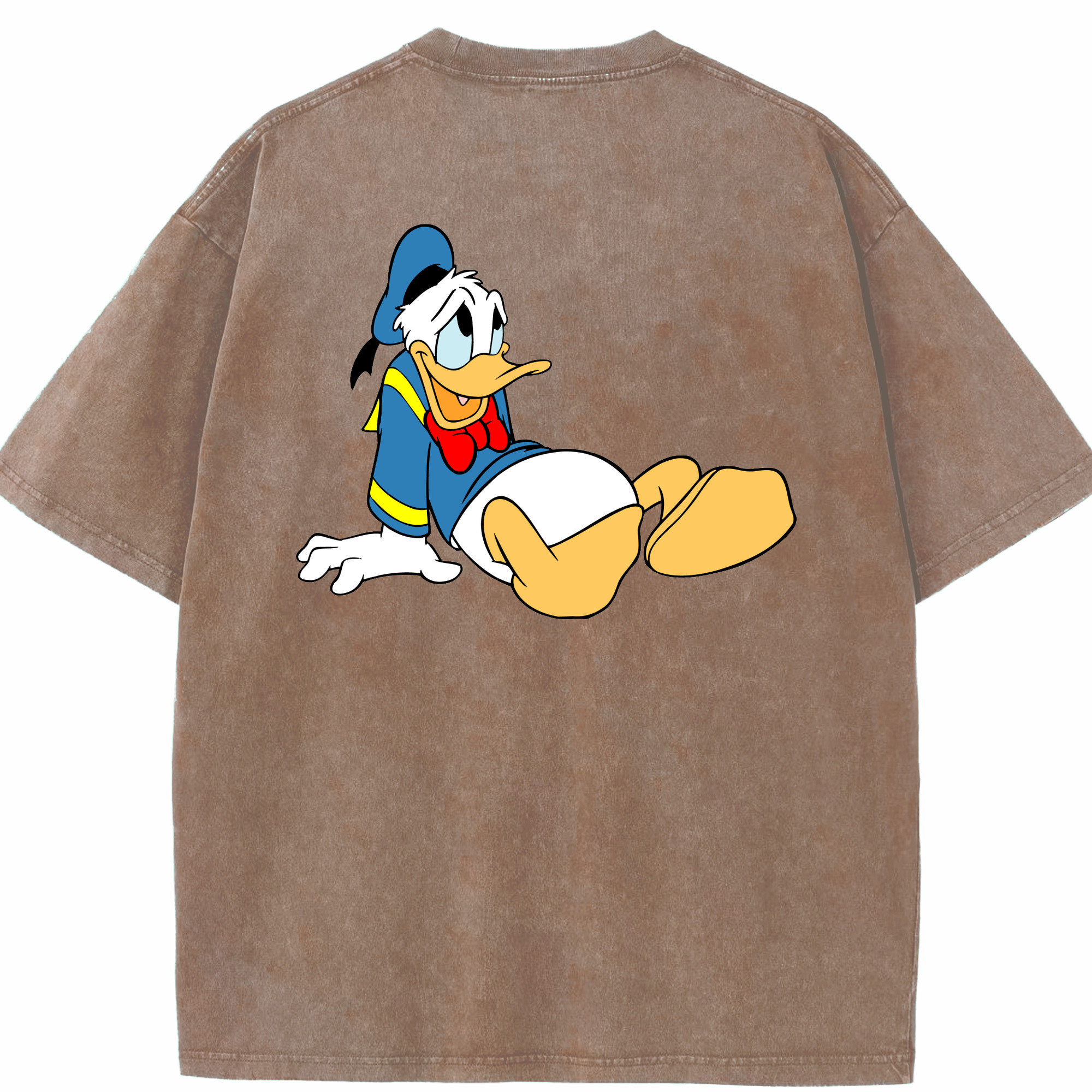 （画像用） ミッキーマウス Mickey Mouse 綿100% ヴィンテージ風 半袖Tシャツ（背面プリント）