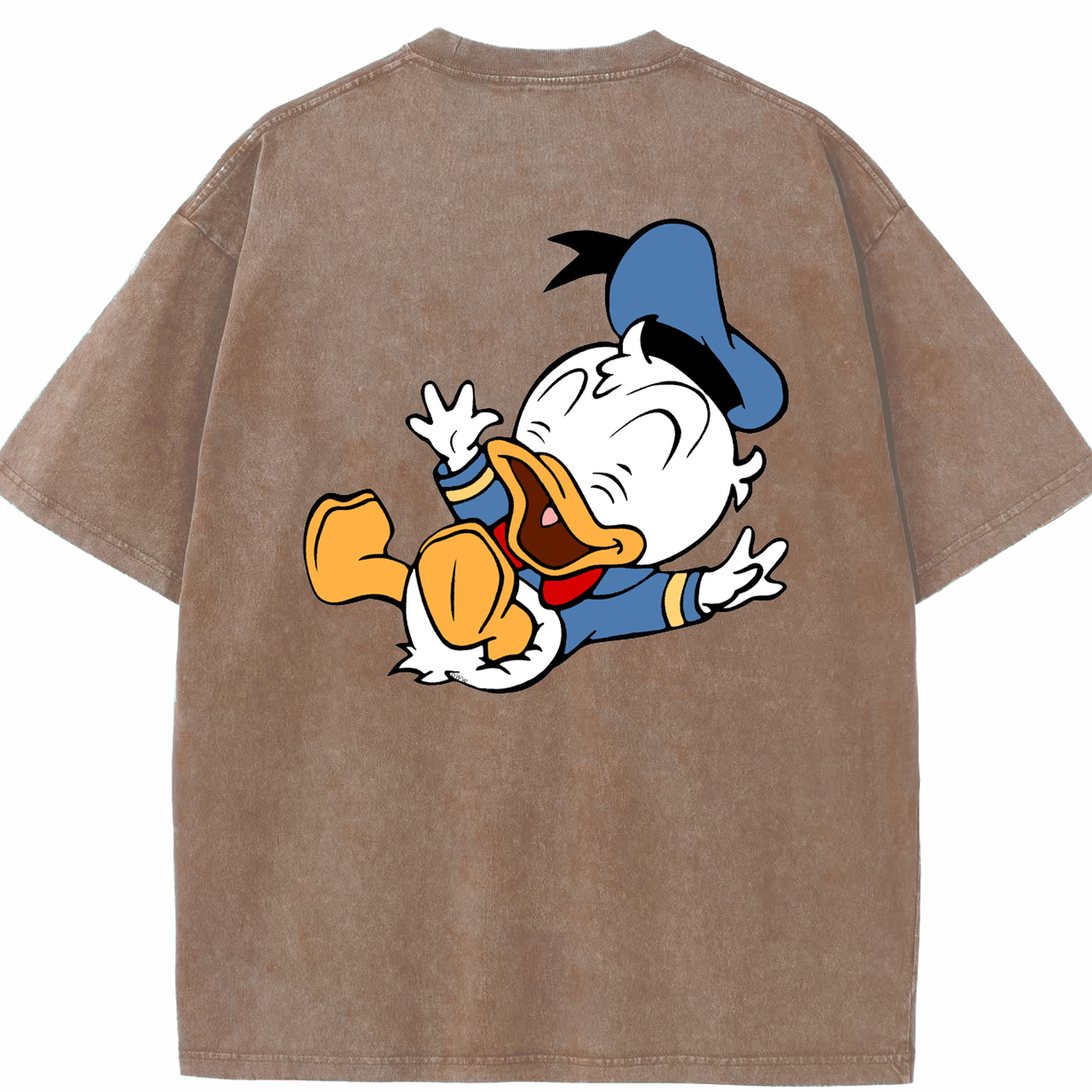 （画像用） ミッキーマウス Mickey Mouse 綿100% ヴィンテージ風 半袖Tシャツ（背面プリント）