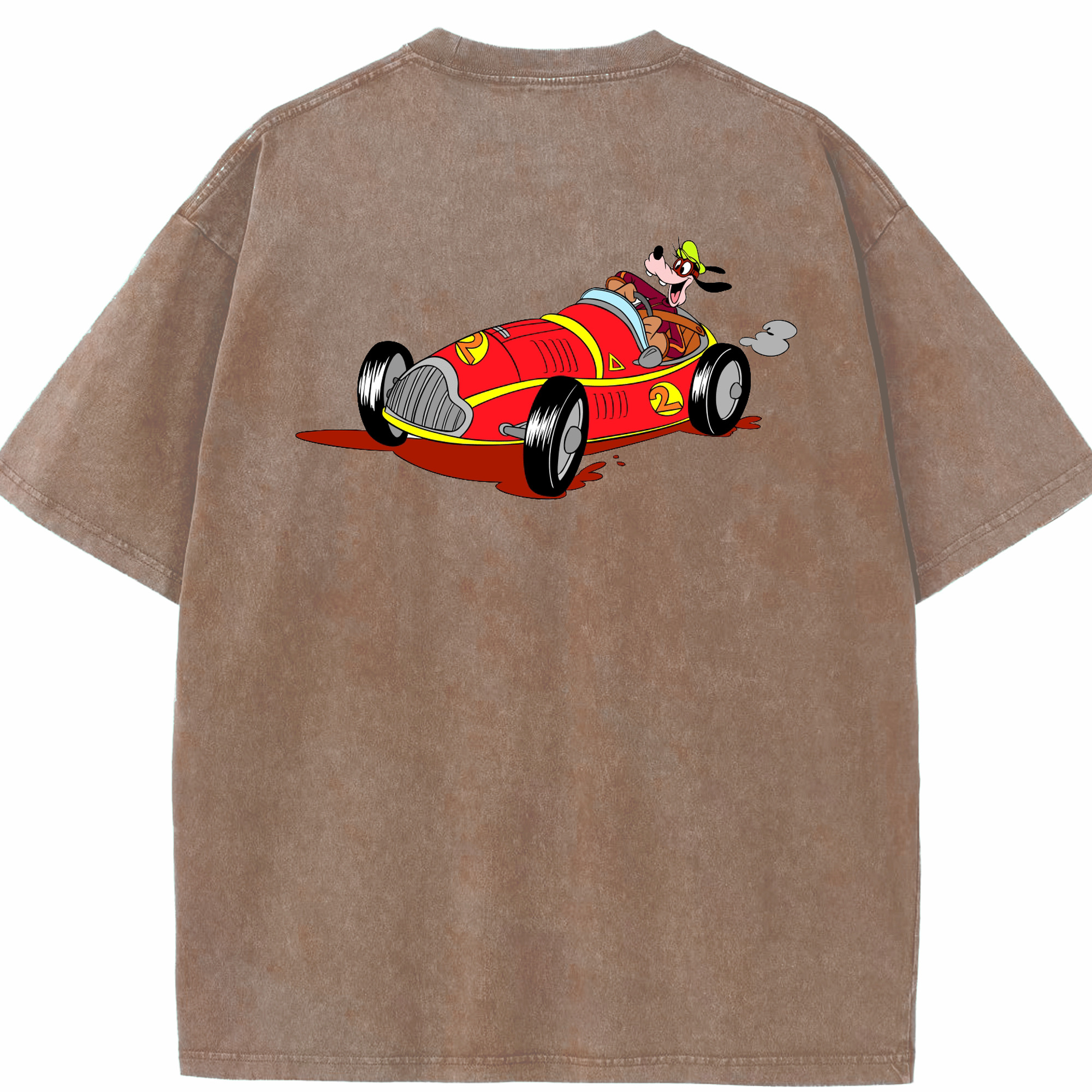 （画像用） ミッキーマウス Mickey Mouse 綿100% ヴィンテージ風 半袖Tシャツ（背面プリント）