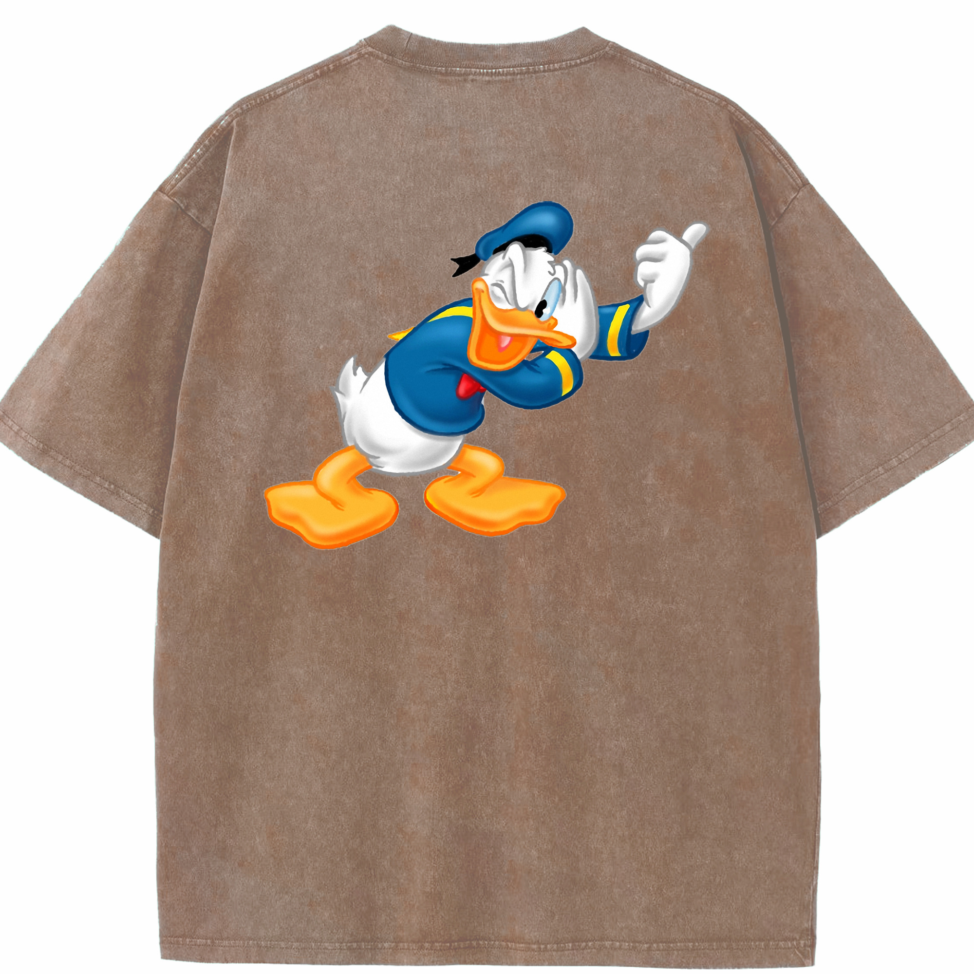 （画像用） ミッキーマウス Mickey Mouse 綿100% ヴィンテージ風 半袖Tシャツ（背面プリント）