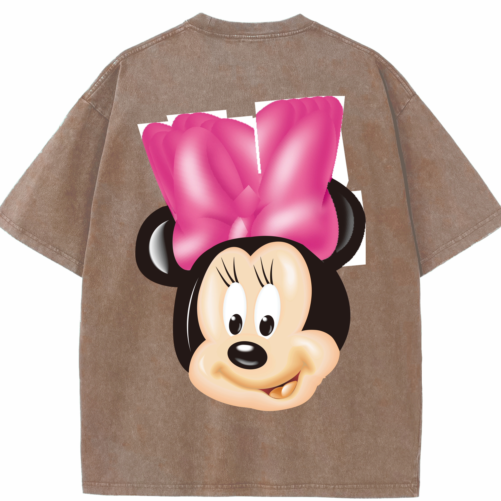 （画像用） ミッキーマウス Mickey Mouse 綿100% ヴィンテージ風 半袖Tシャツ（背面プリント）