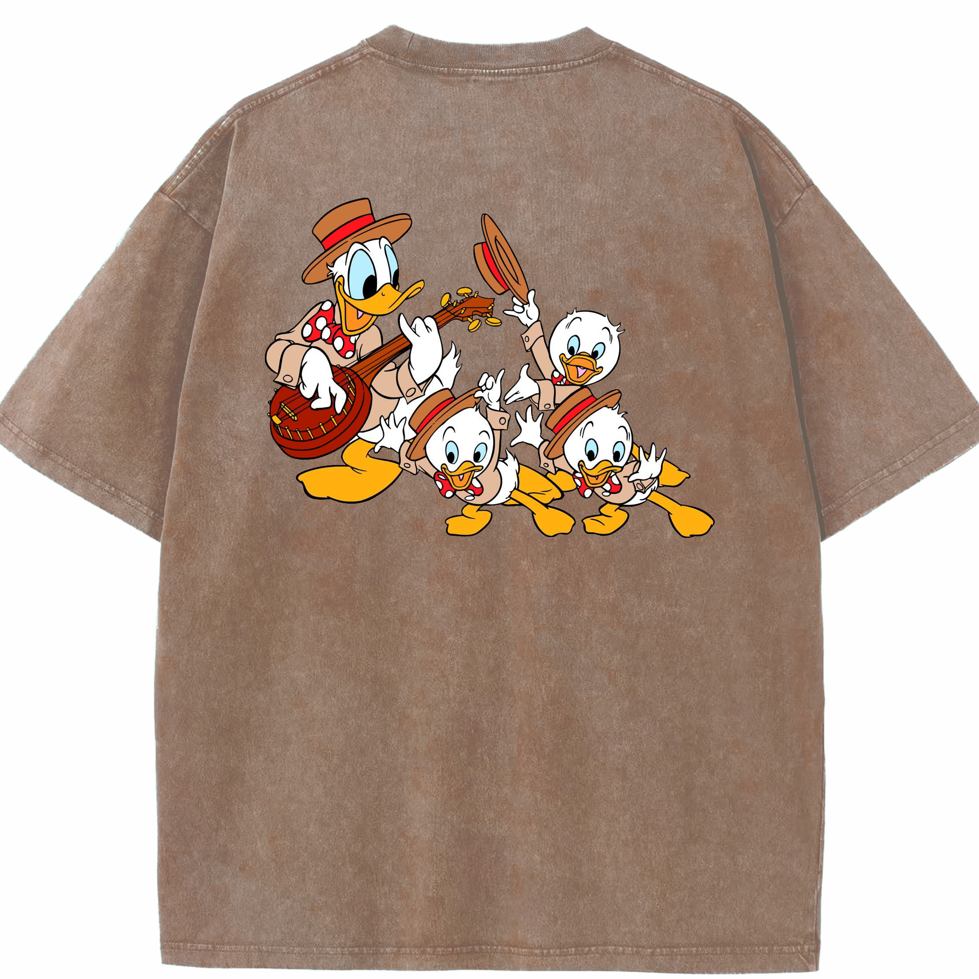 （画像用） ミッキーマウス Mickey Mouse 綿100% ヴィンテージ風 半袖Tシャツ（背面プリント）