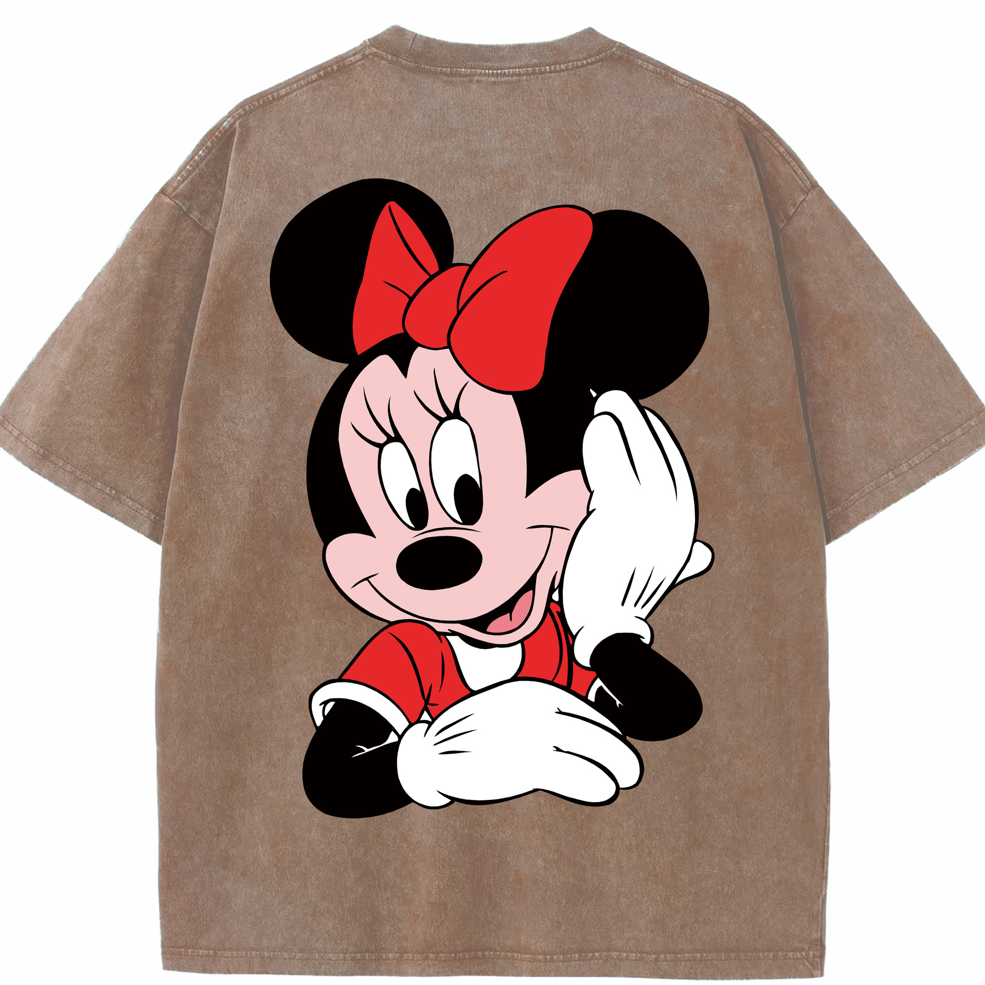 （画像用） ミッキーマウス Mickey Mouse 綿100% ヴィンテージ風 半袖Tシャツ（背面プリント）