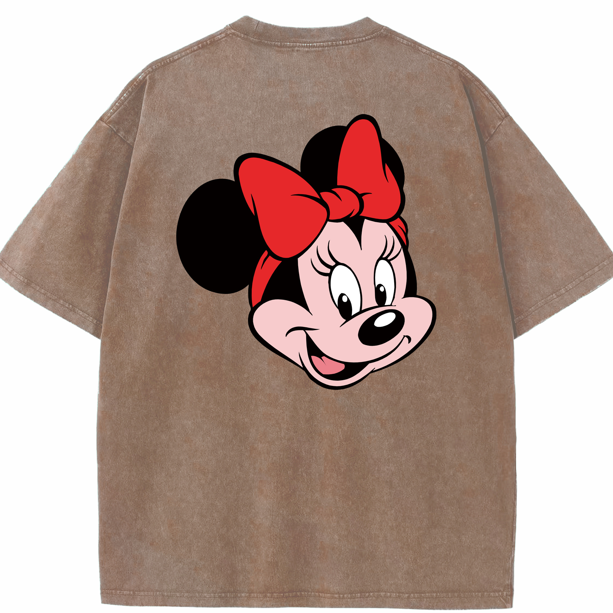 （画像用） ミッキーマウス Mickey Mouse 綿100% ヴィンテージ風 半袖Tシャツ（背面プリント）