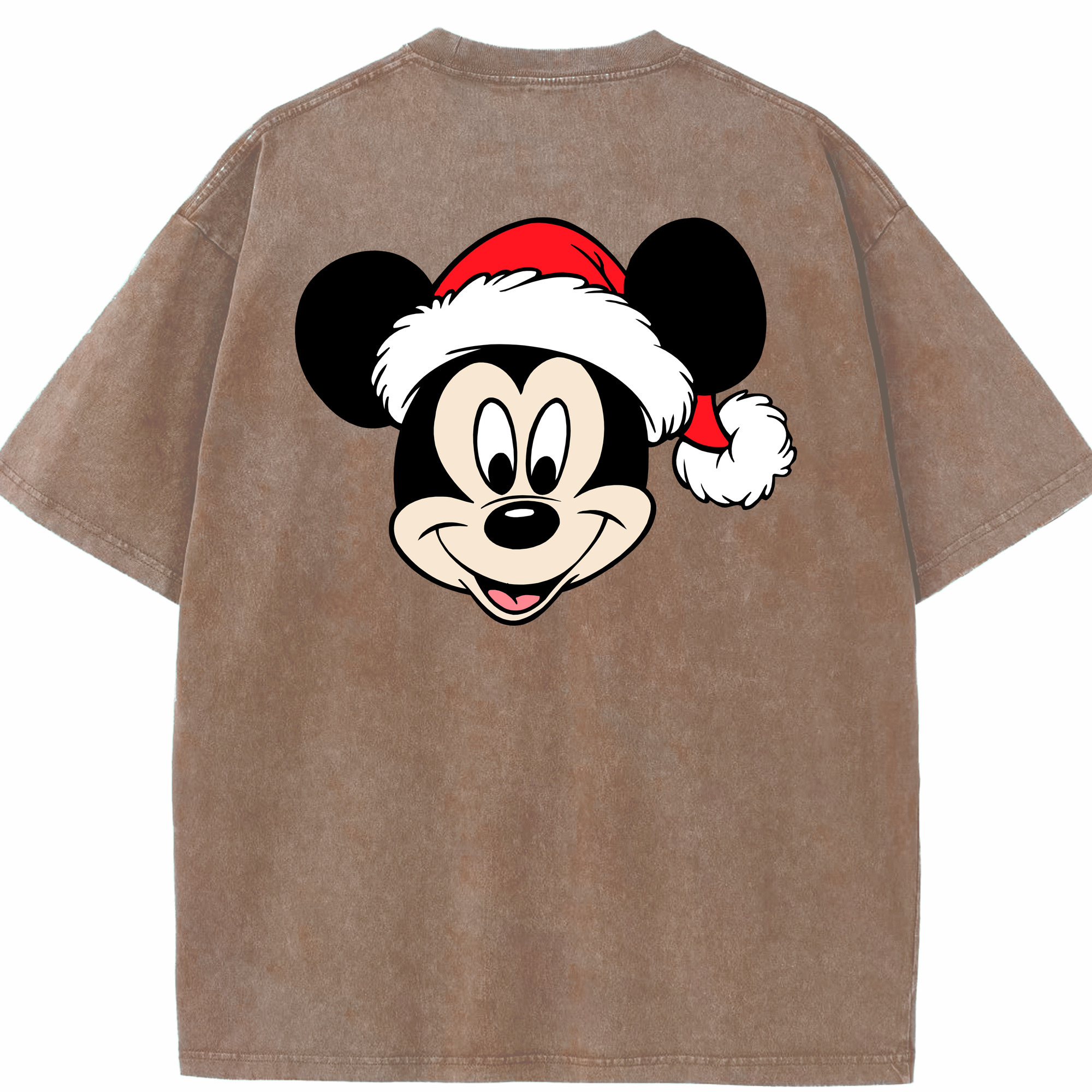 （画像用） ミッキーマウス Mickey Mouse 綿100% ヴィンテージ風 半袖Tシャツ（背面プリント）
