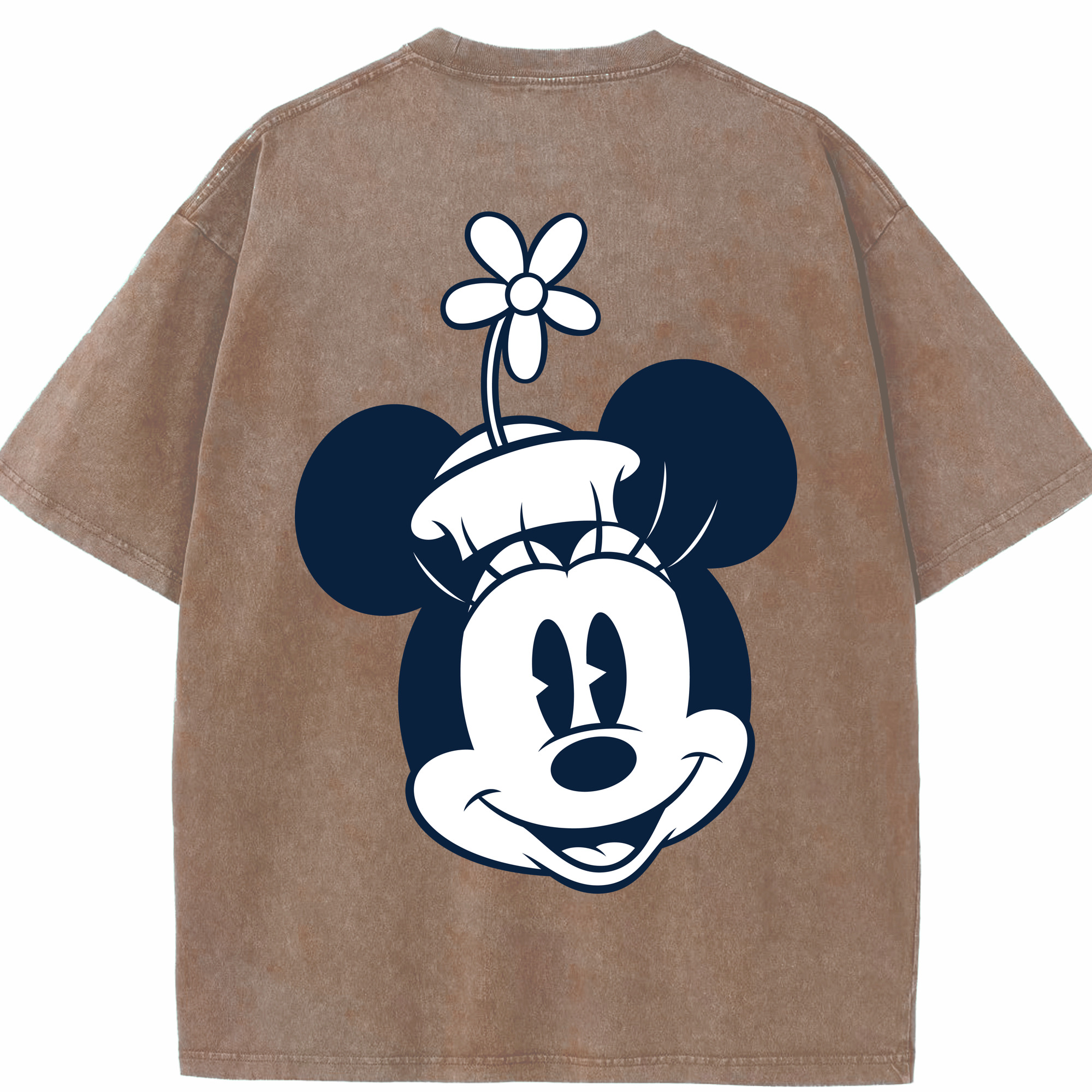 （画像用） ミッキーマウス Mickey Mouse 綿100% ヴィンテージ風 半袖Tシャツ（背面プリント）