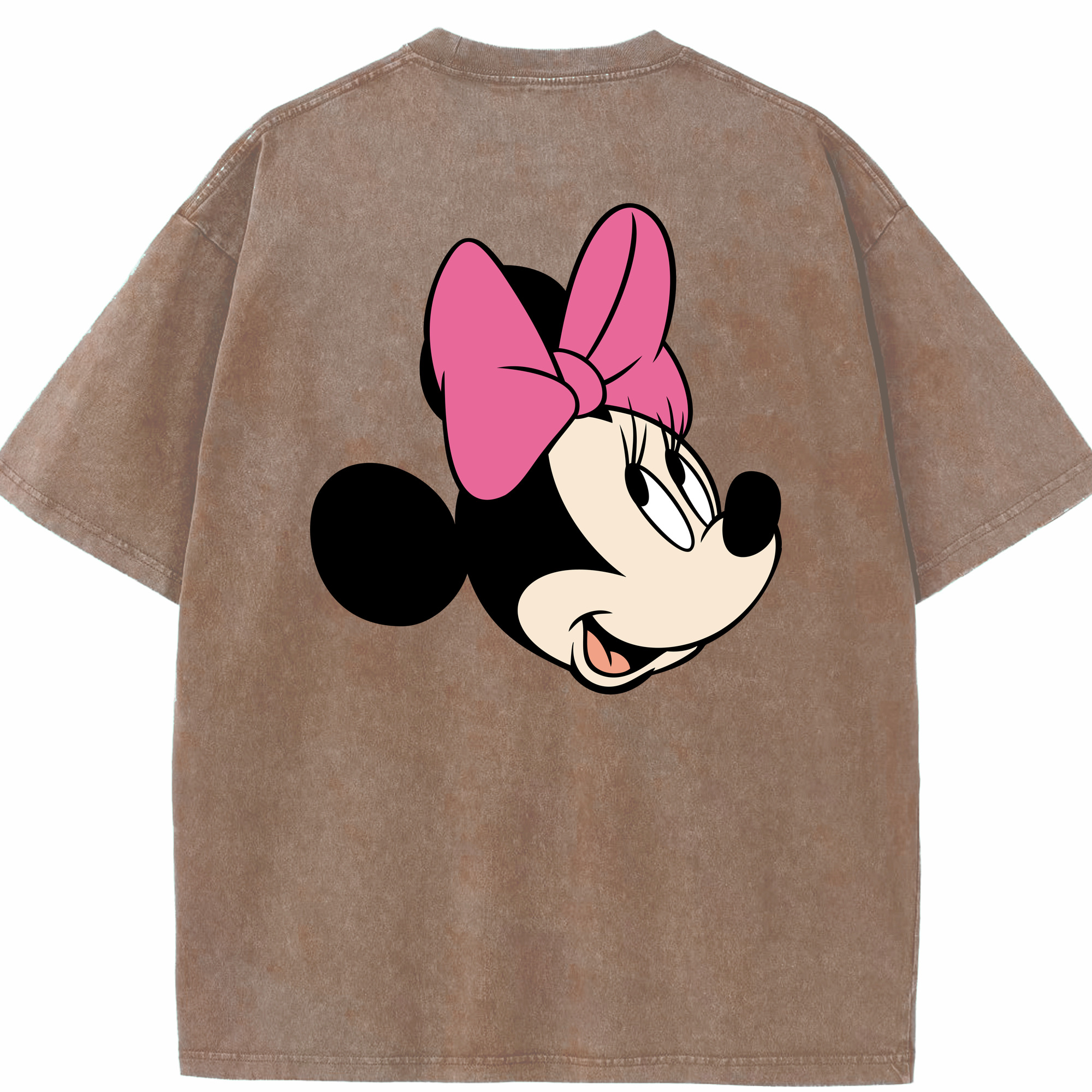 （画像用） ミッキーマウス Mickey Mouse 綿100% ヴィンテージ風 半袖Tシャツ（背面プリント）