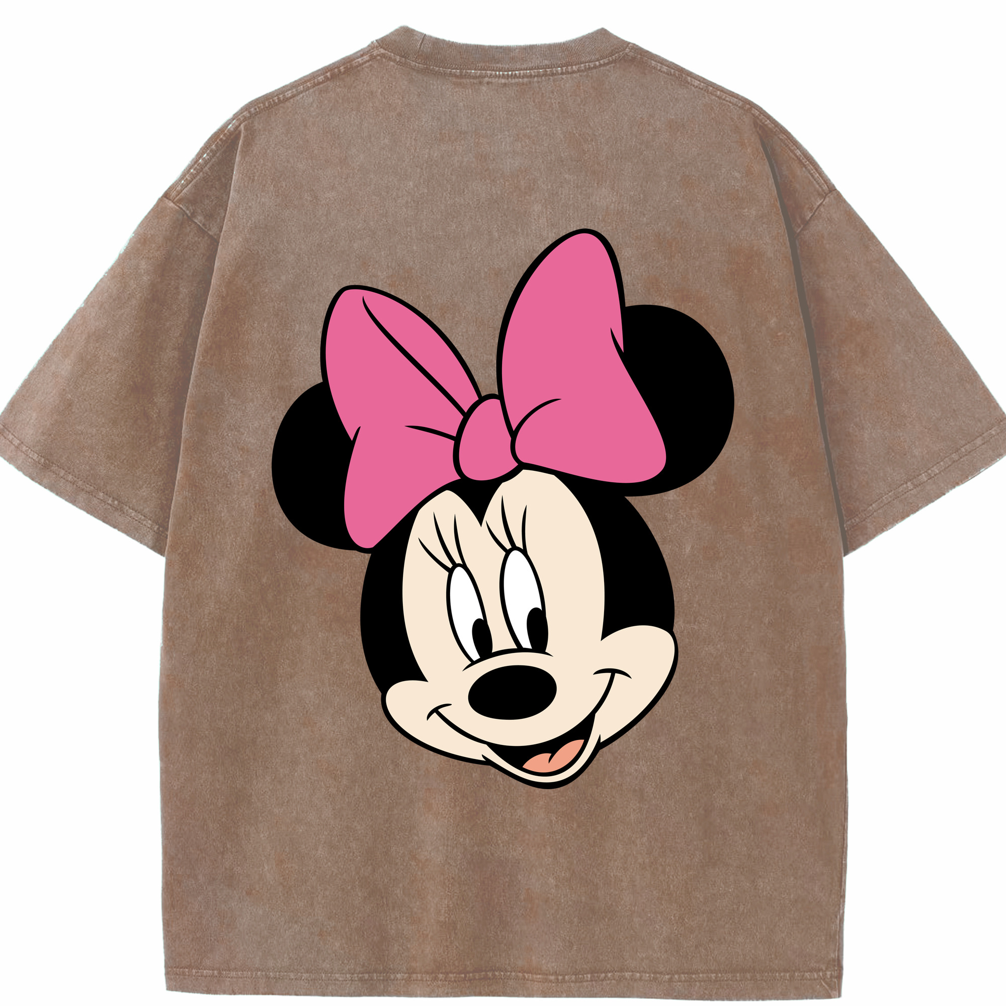 （画像用） ミッキーマウス Mickey Mouse 綿100% ヴィンテージ風 半袖Tシャツ（背面プリント）