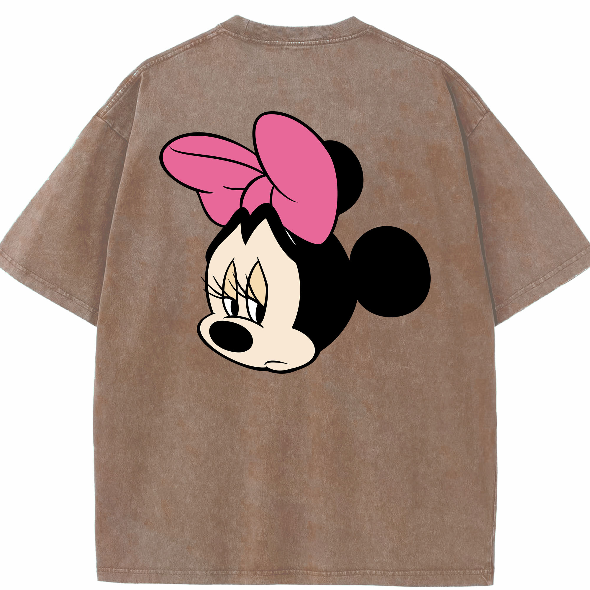 （画像用） ミッキーマウス Mickey Mouse 綿100% ヴィンテージ風 半袖Tシャツ（背面プリント）