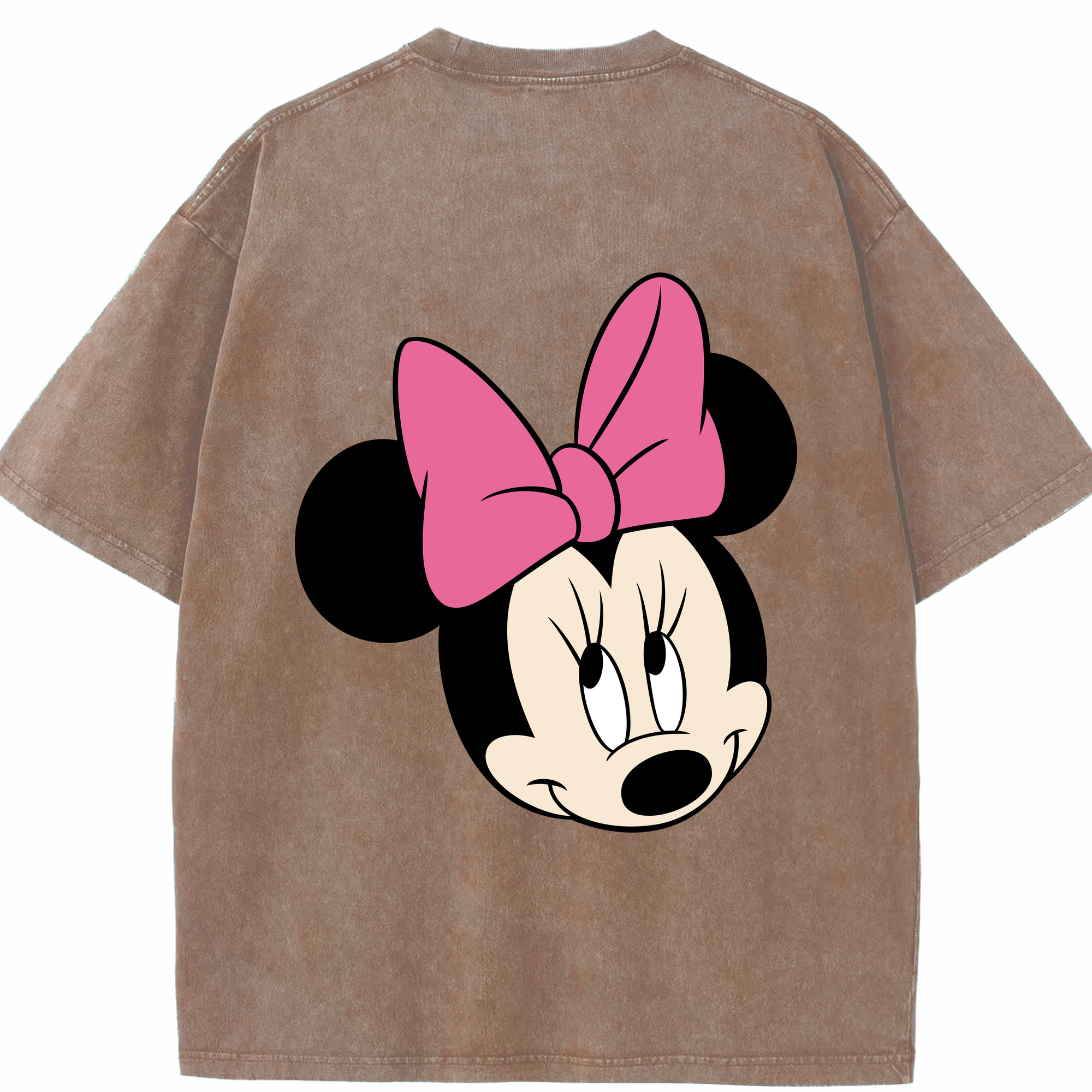 （画像用） ミッキーマウス Mickey Mouse 綿100% ヴィンテージ風 半袖Tシャツ（背面プリント）