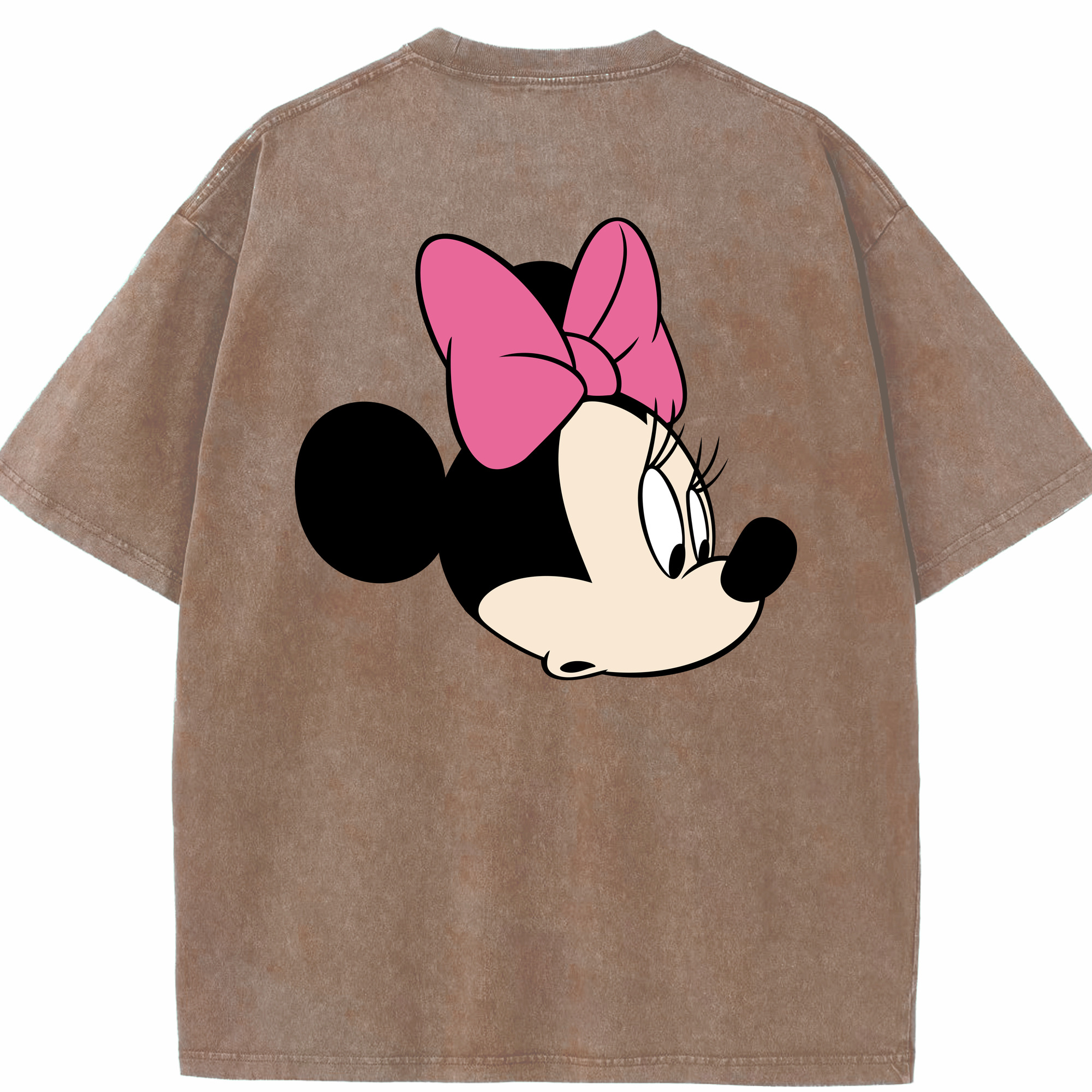 （画像用） ミッキーマウス Mickey Mouse 綿100% ヴィンテージ風 半袖Tシャツ（背面プリント）