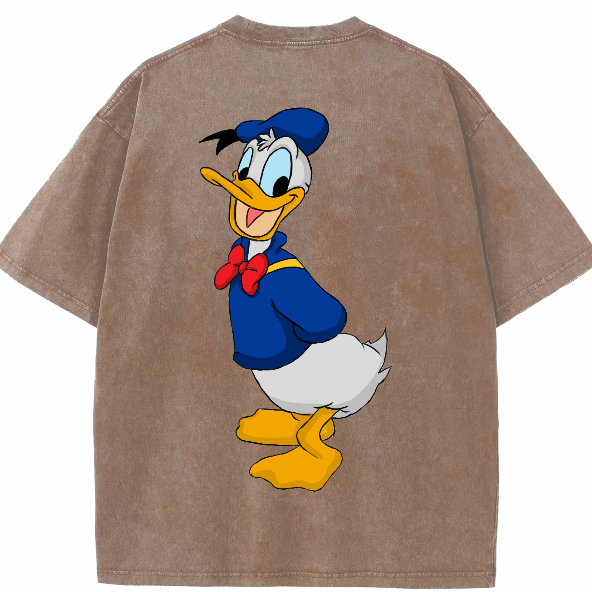 （画像用） ミッキーマウス Mickey Mouse 綿100% ヴィンテージ風 半袖Tシャツ（背面プリント）
