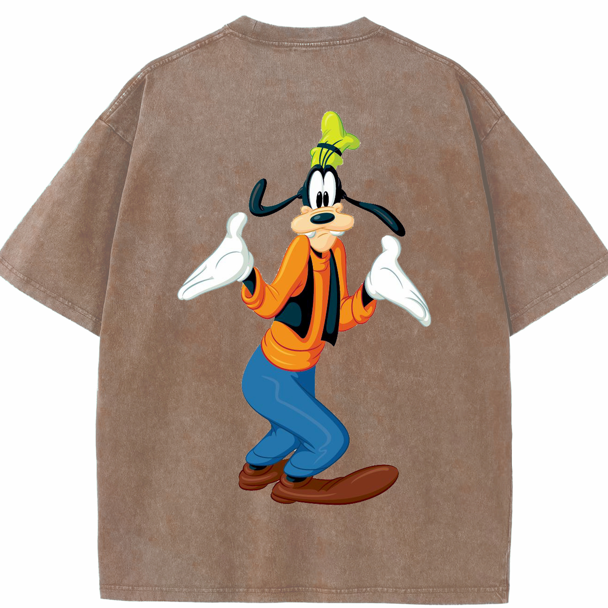 （画像用） ミッキーマウス Mickey Mouse 綿100% ヴィンテージ風 半袖Tシャツ（背面プリント）