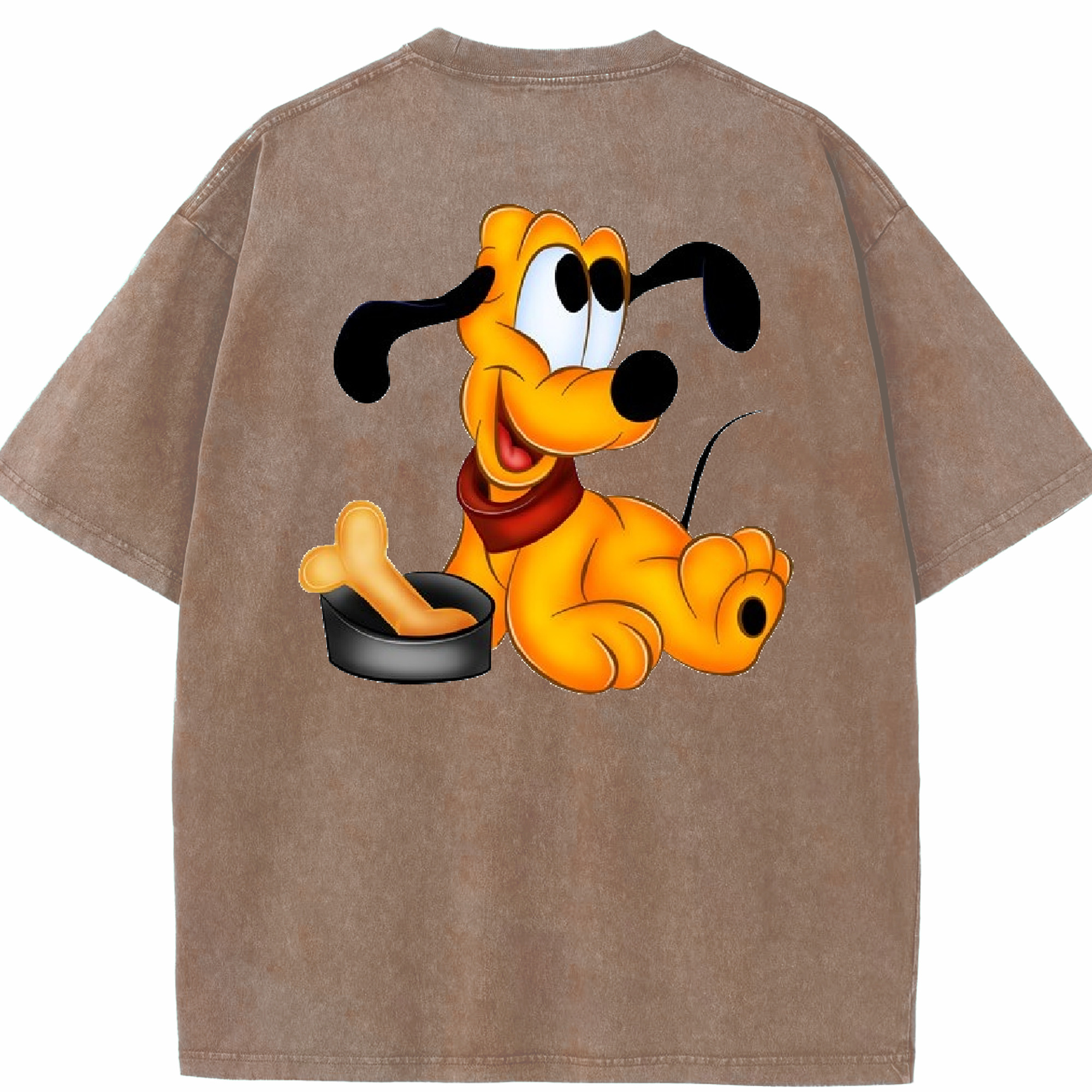 （画像用） ミッキーマウス Mickey Mouse 綿100% ヴィンテージ風 半袖Tシャツ（背面プリント）