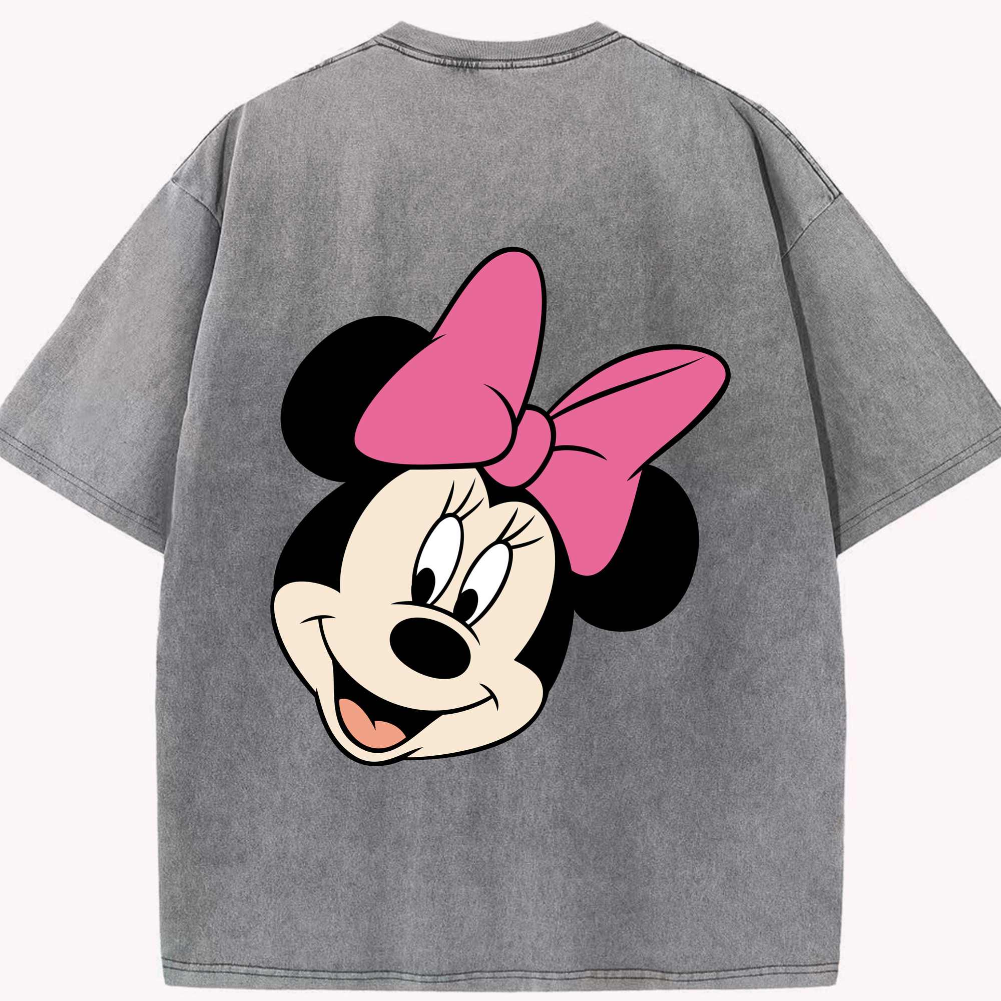（画像用） ミッキーマウス Mickey Mouse 綿100% ヴィンテージ風 半袖Tシャツ（背面プリント）