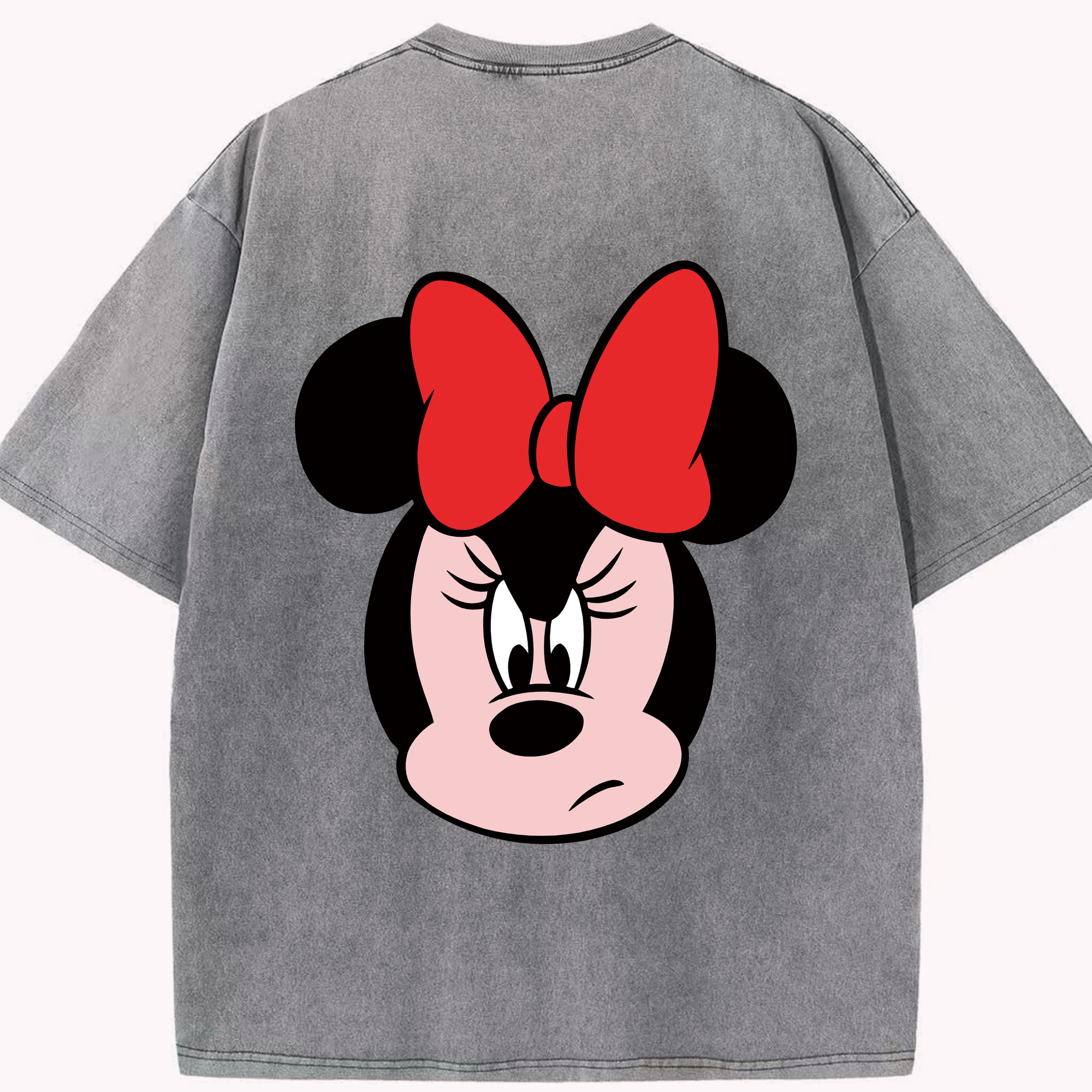 （画像用） ミッキーマウス Mickey Mouse 綿100% ヴィンテージ風 半袖Tシャツ（背面プリント）