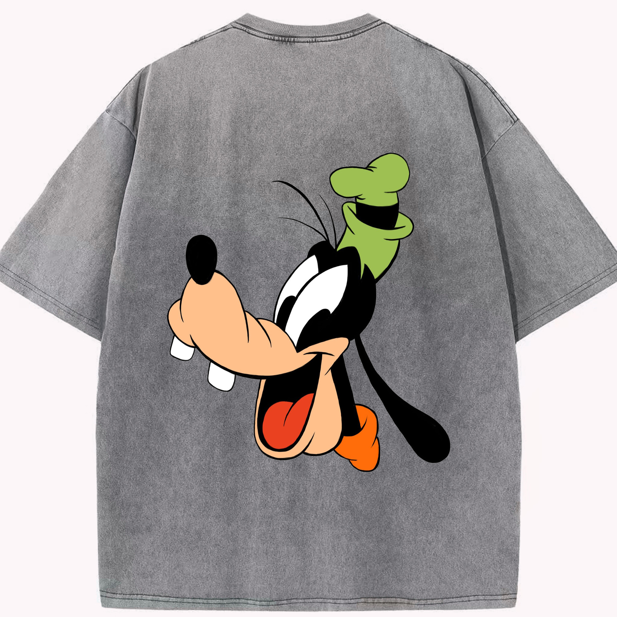 （画像用） ミッキーマウス Mickey Mouse 綿100% ヴィンテージ風 半袖Tシャツ（背面プリント）