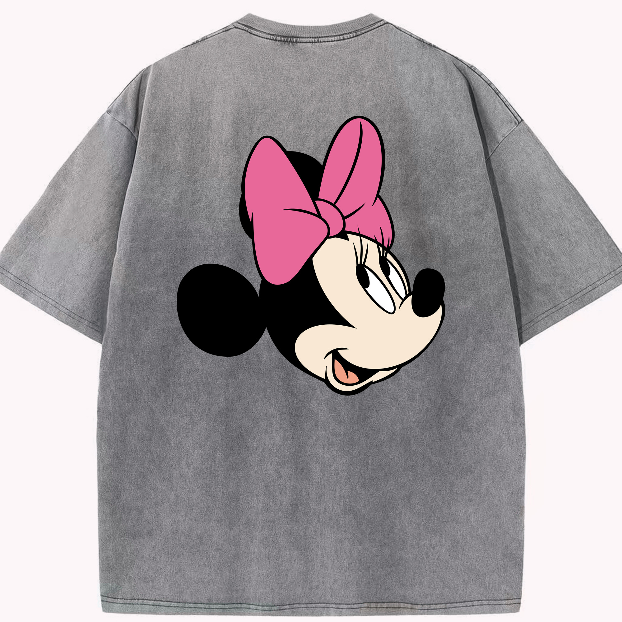 （画像用） ミッキーマウス Mickey Mouse 綿100% ヴィンテージ風 半袖Tシャツ（背面プリント）