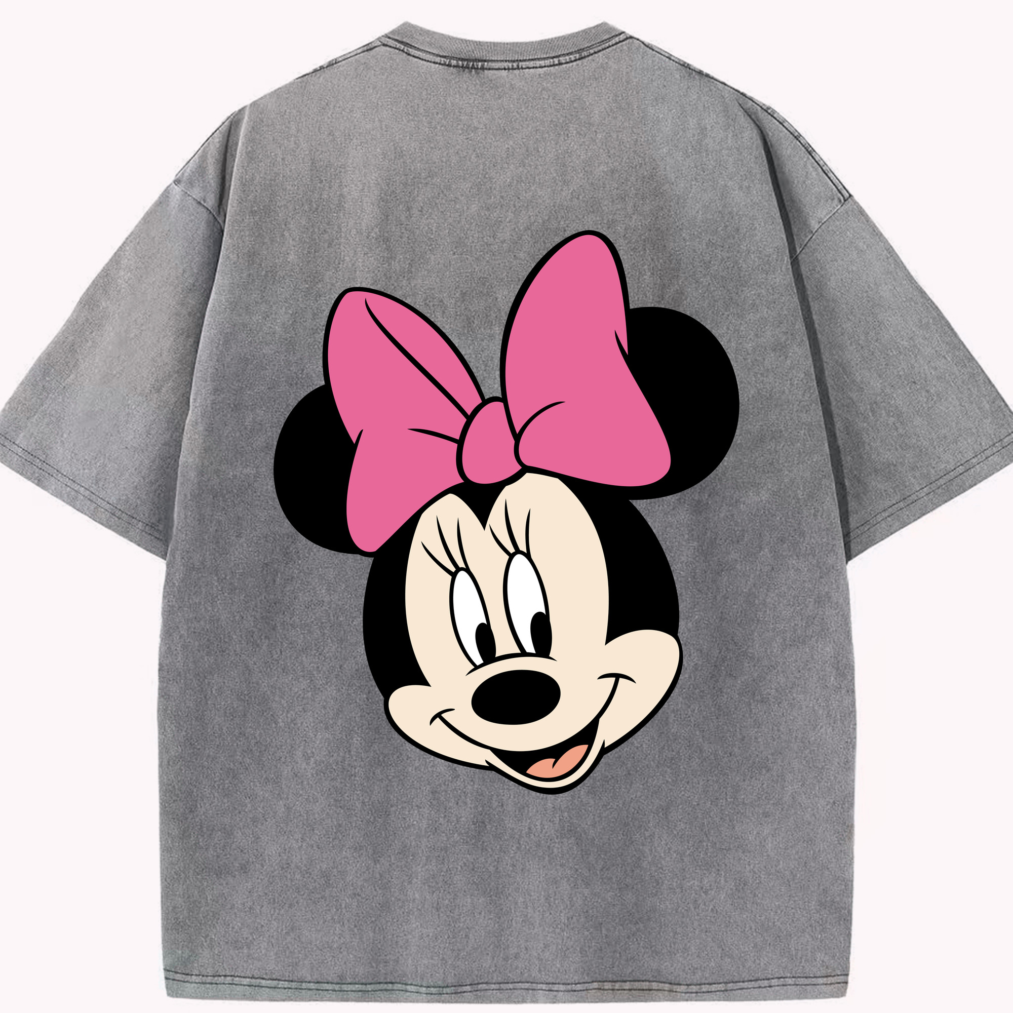 （画像用） ミッキーマウス Mickey Mouse 綿100% ヴィンテージ風 半袖Tシャツ（背面プリント）