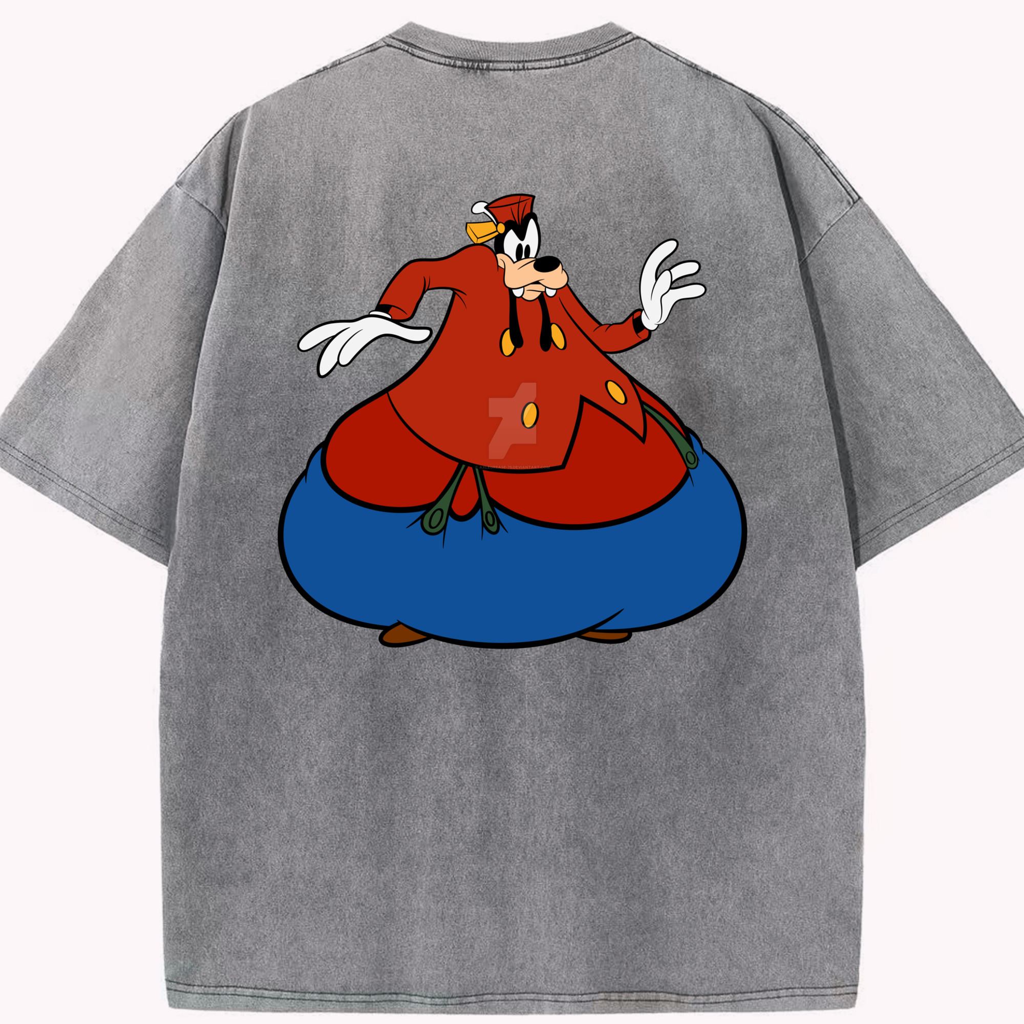 （画像用） ミッキーマウス Mickey Mouse 綿100% ヴィンテージ風 半袖Tシャツ（背面プリント）