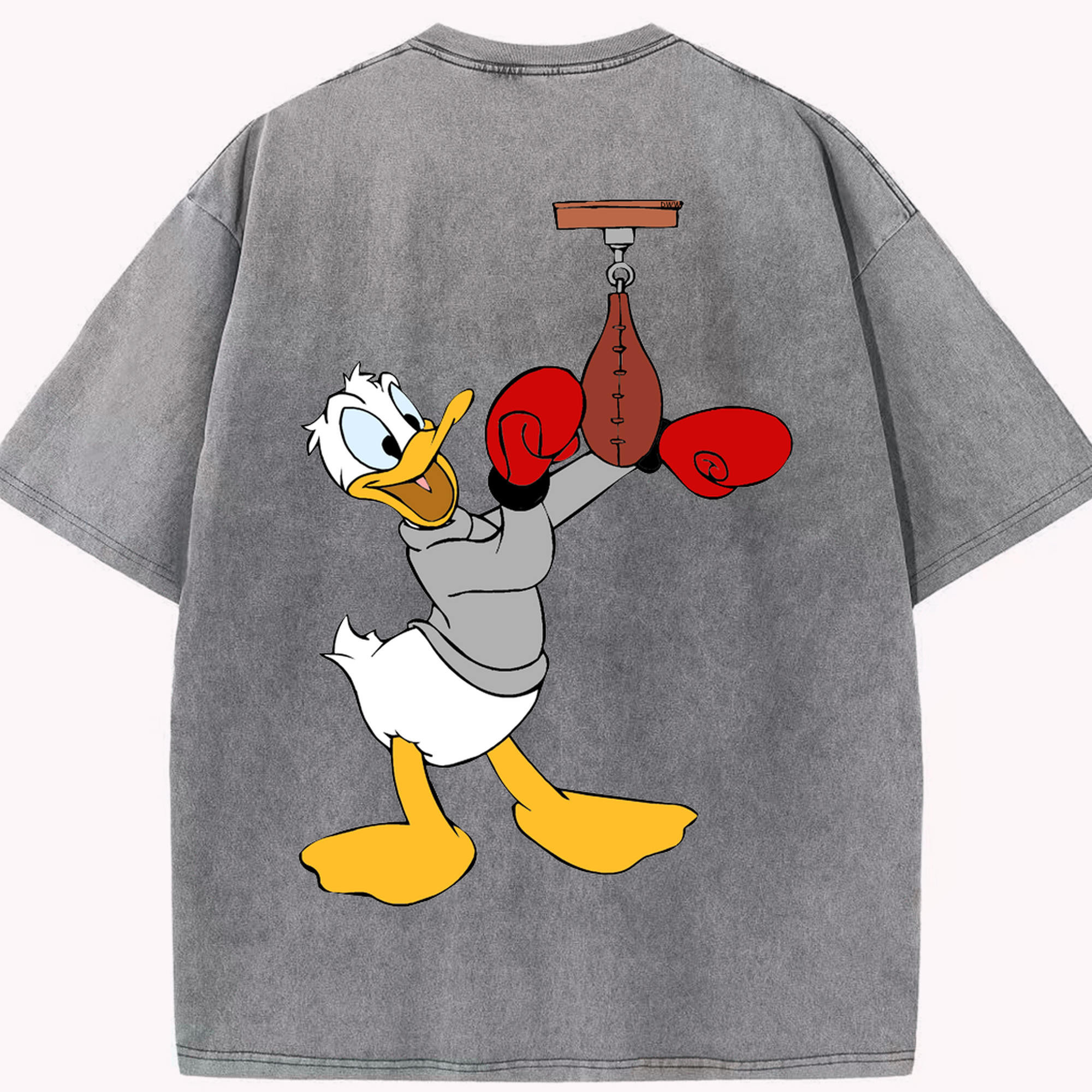 （画像用） ミッキーマウス Mickey Mouse 綿100% ヴィンテージ風 半袖Tシャツ（背面プリント）
