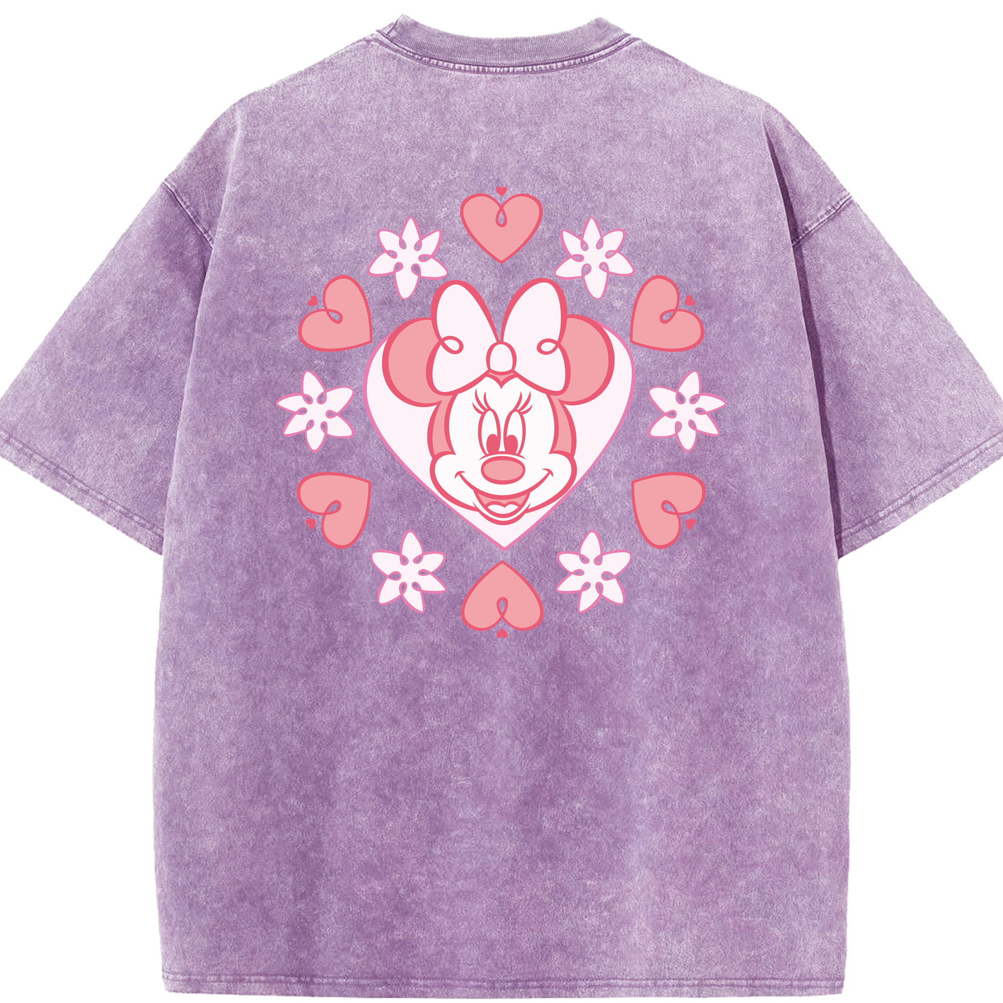 （画像用） ミッキーマウス Mickey Mouse 綿100% ヴィンテージ風 半袖Tシャツ（背面プリント）
