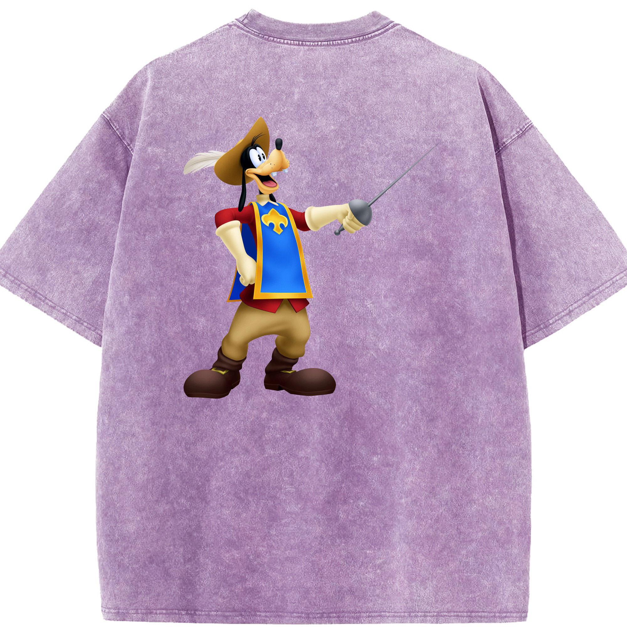 （画像用） ミッキーマウス Mickey Mouse 綿100% ヴィンテージ風 半袖Tシャツ（背面プリント）