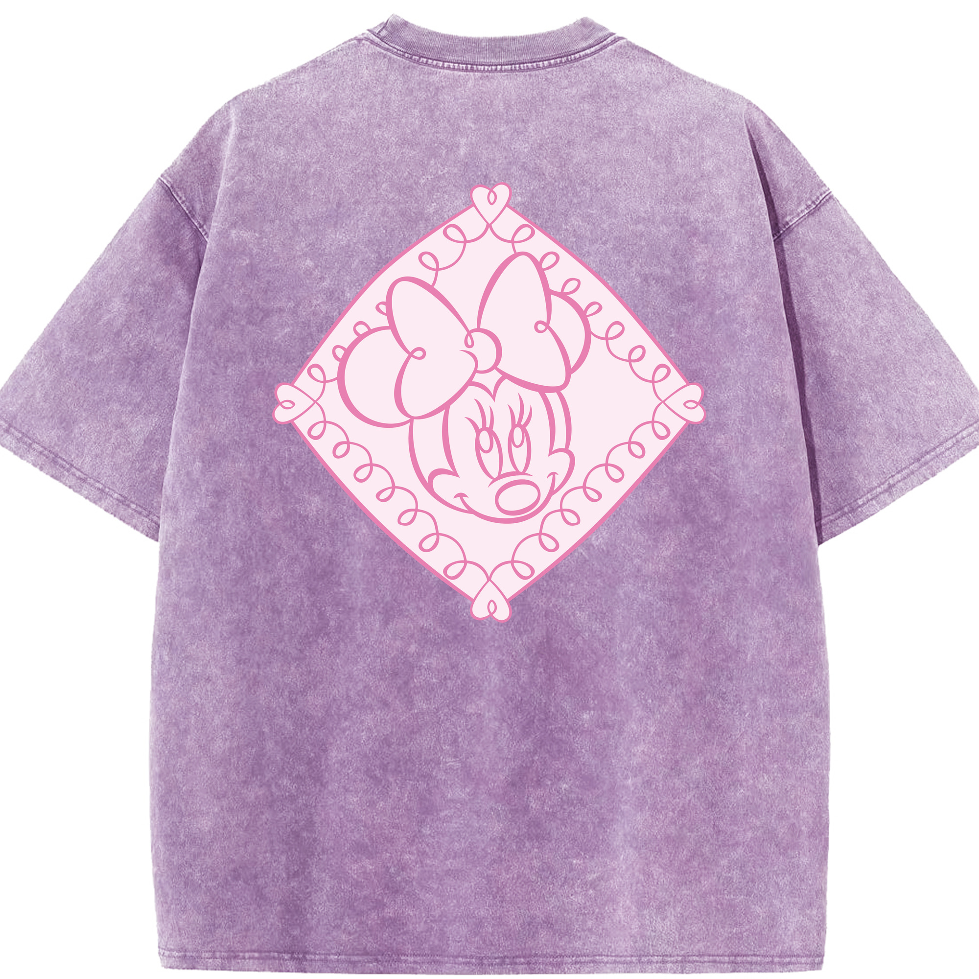 （画像用） ミッキーマウス Mickey Mouse 綿100% ヴィンテージ風 半袖Tシャツ（背面プリント）