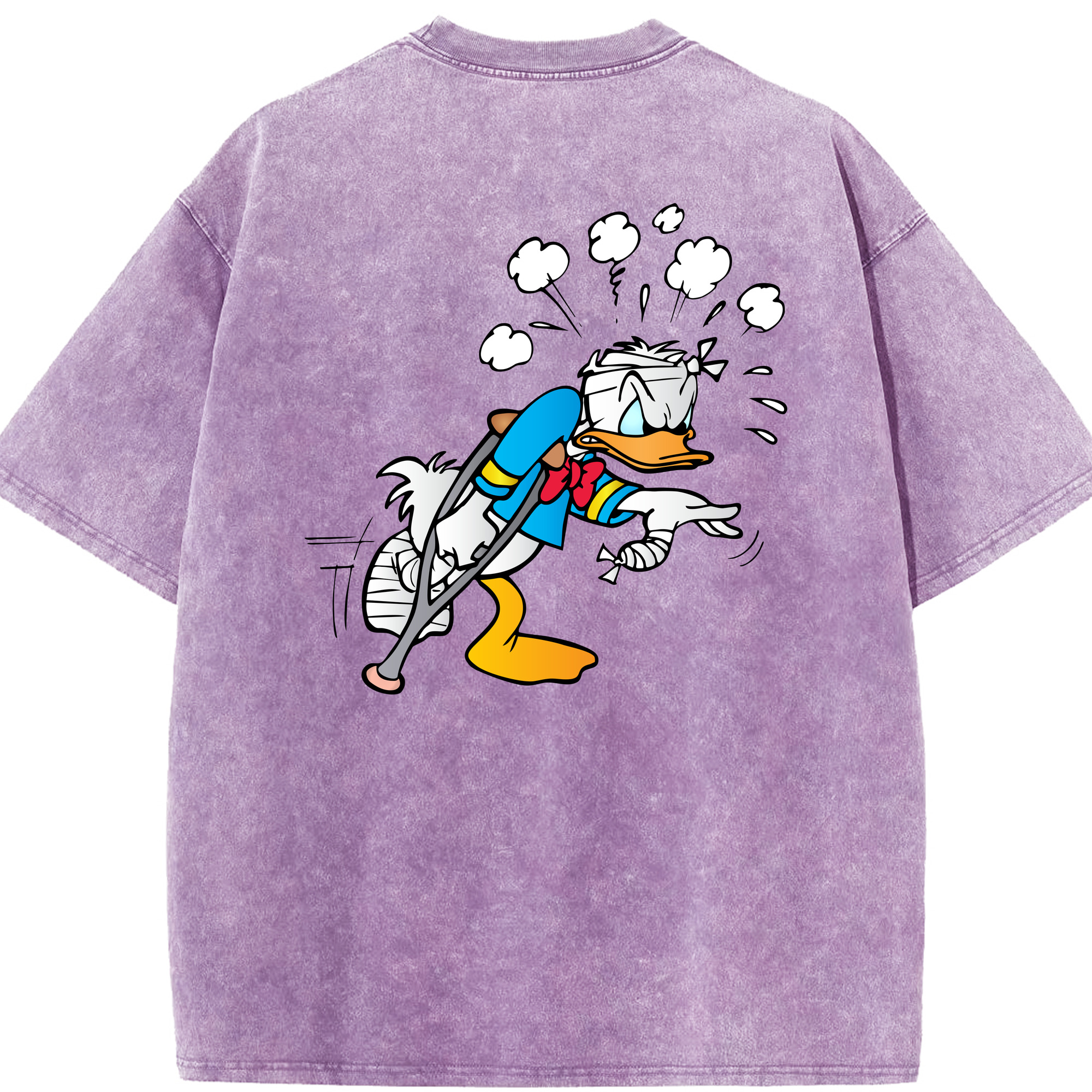 （画像用） ミッキーマウス Mickey Mouse 綿100% ヴィンテージ風 半袖Tシャツ（背面プリント）