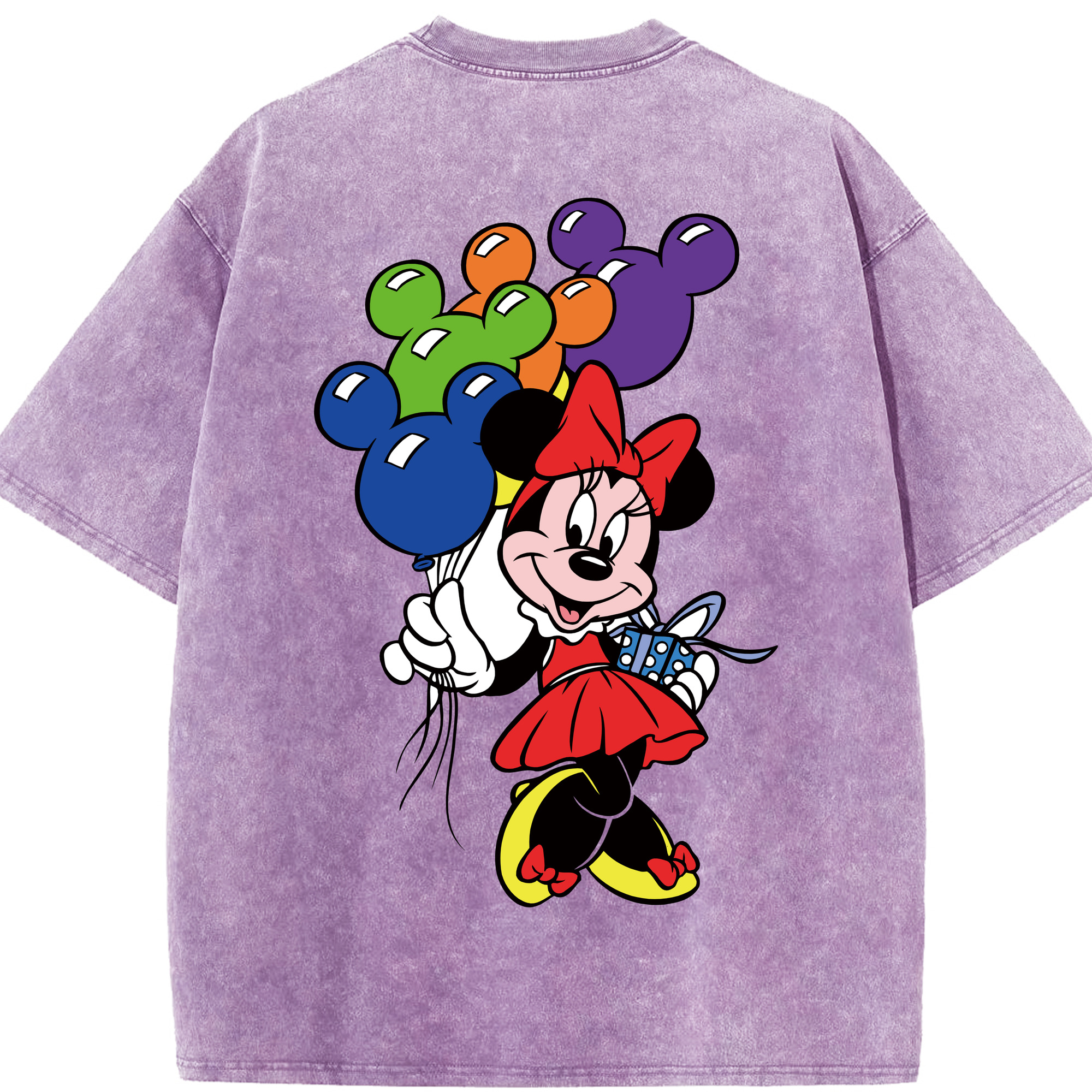 （画像用） ミッキーマウス Mickey Mouse 綿100% ヴィンテージ風 半袖Tシャツ（背面プリント）