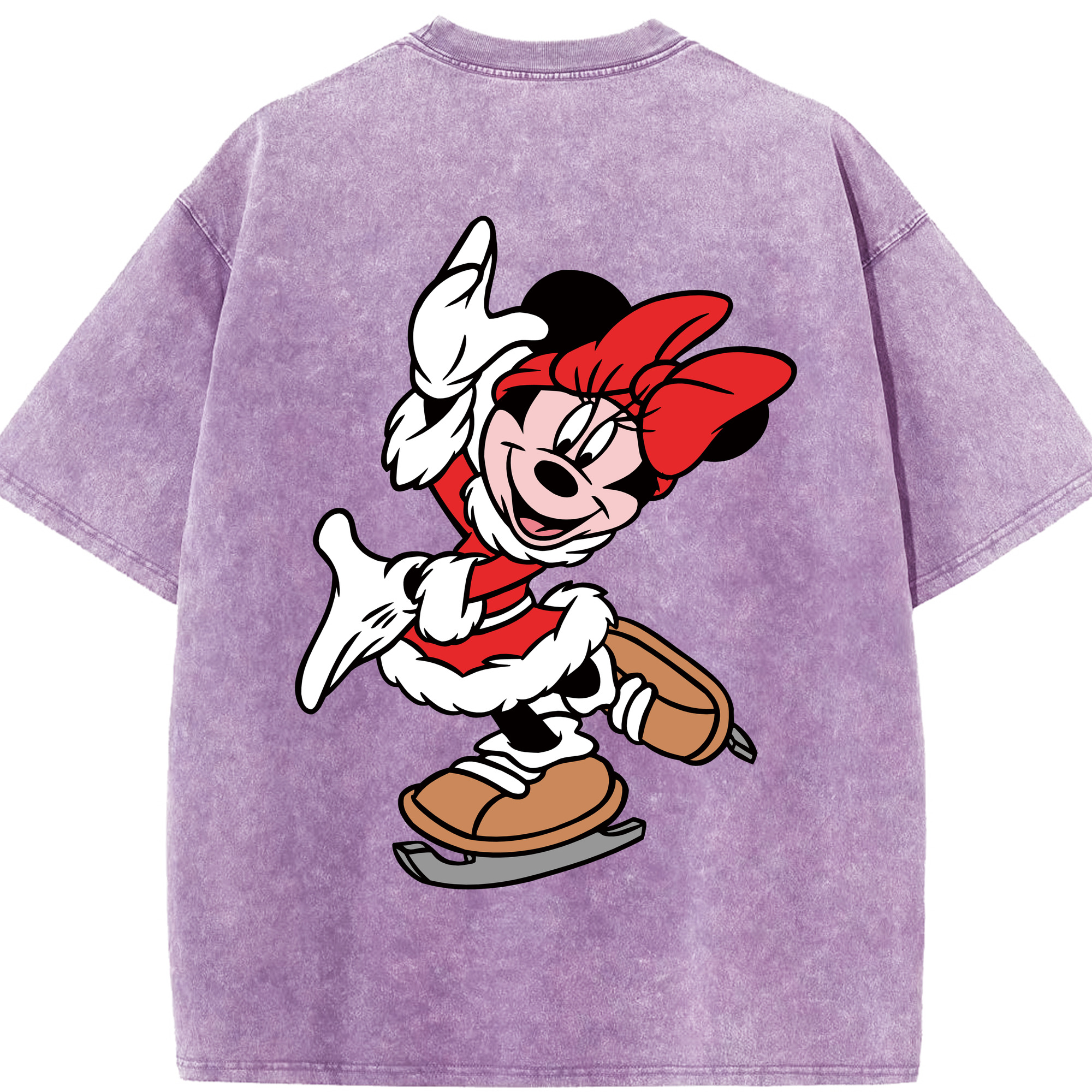 （画像用） ミッキーマウス Mickey Mouse 綿100% ヴィンテージ風 半袖Tシャツ（背面プリント）