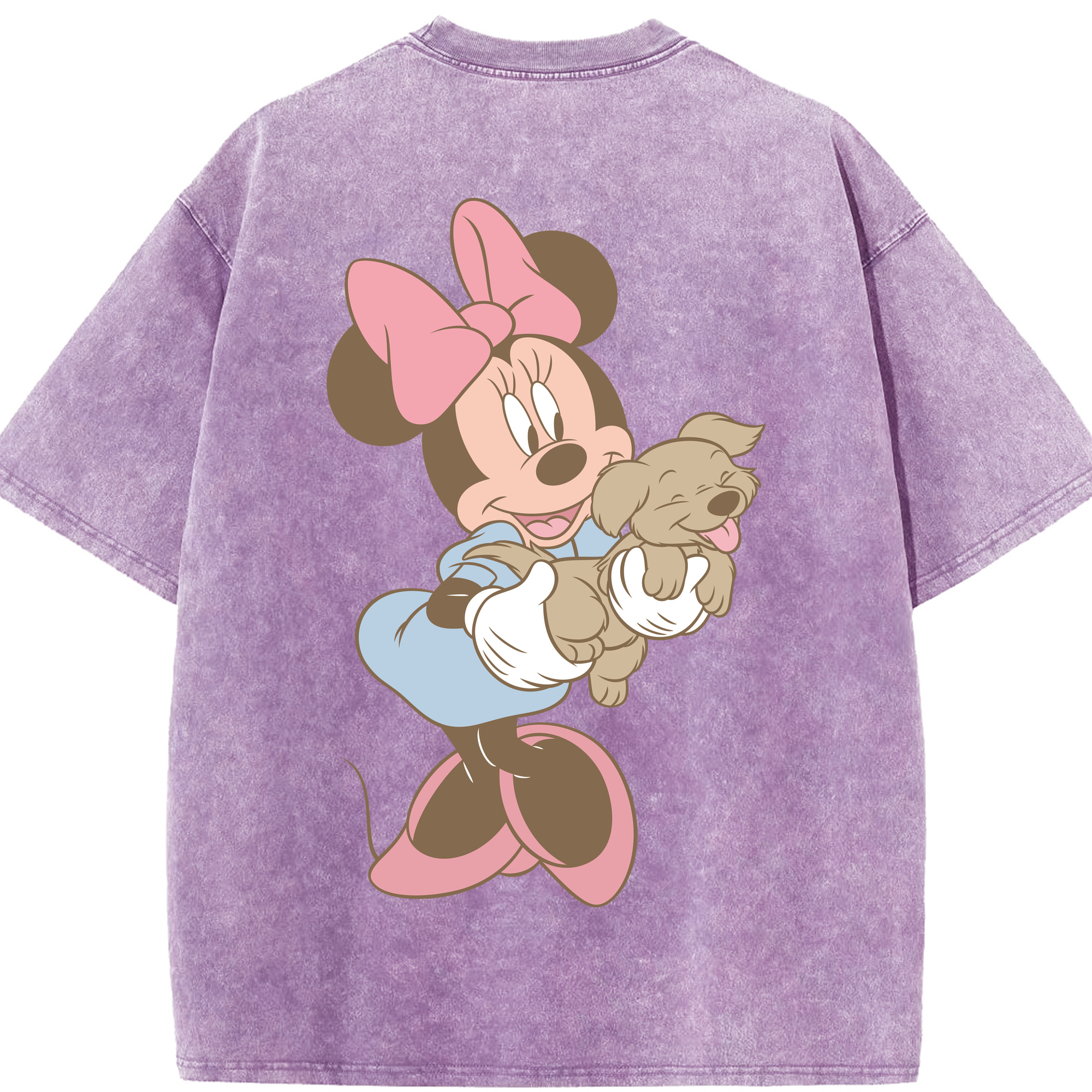 （画像用） ミッキーマウス Mickey Mouse 綿100% ヴィンテージ風 半袖Tシャツ（背面プリント）