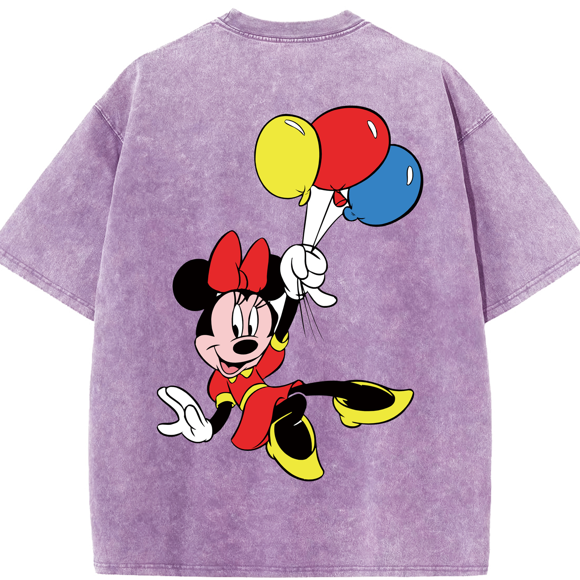 （画像用） ミッキーマウス Mickey Mouse 綿100% ヴィンテージ風 半袖Tシャツ（背面プリント）