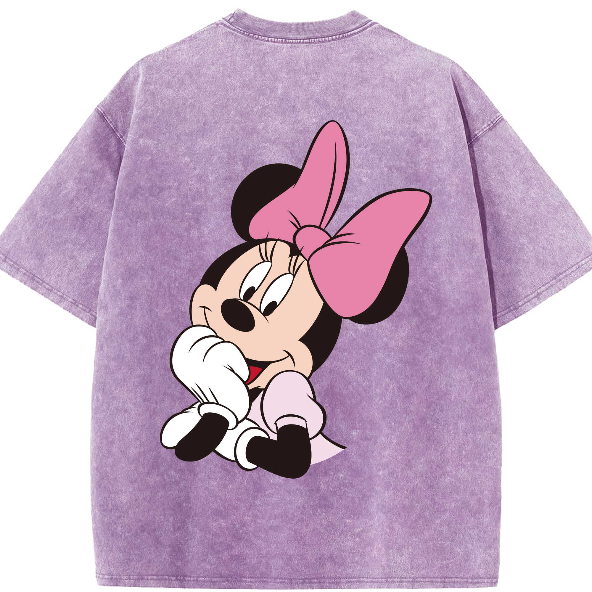 （画像用） ミッキーマウス Mickey Mouse 綿100% ヴィンテージ風 半袖Tシャツ（背面プリント）
