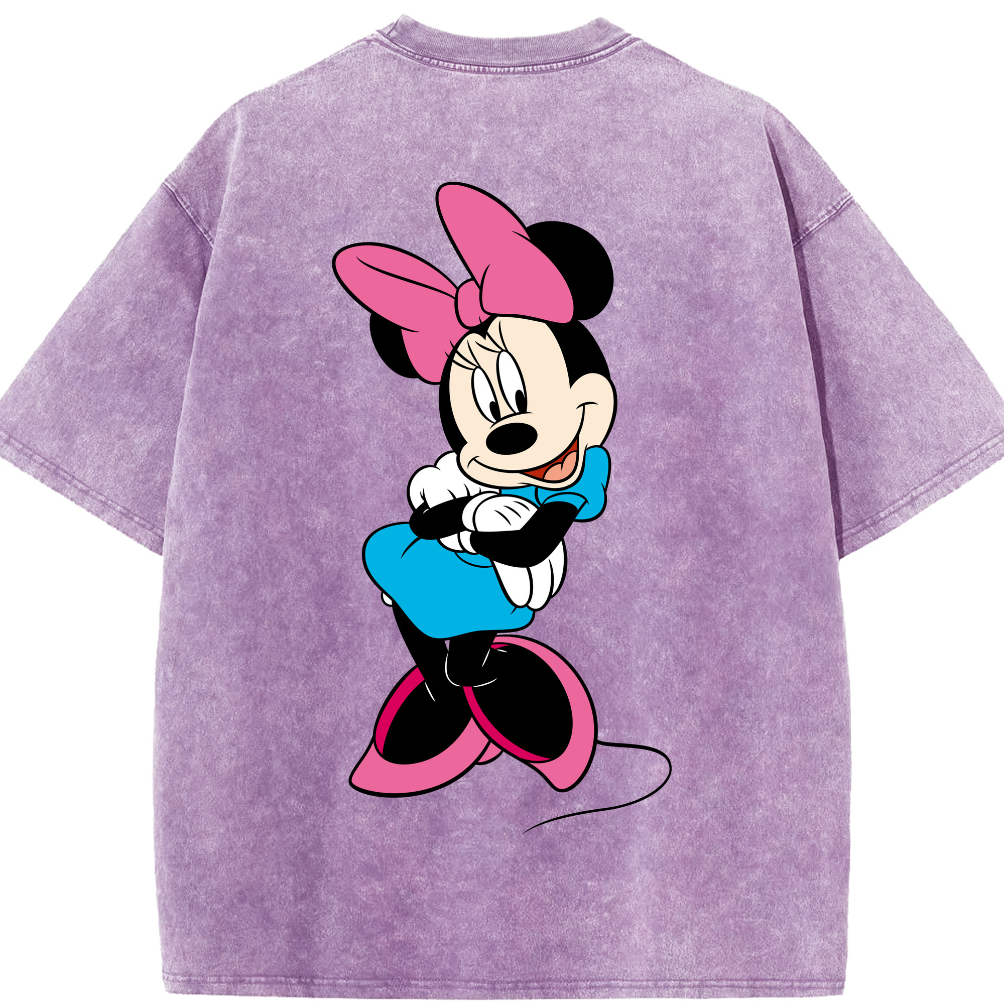 （画像用） ミッキーマウス Mickey Mouse 綿100% ヴィンテージ風 半袖Tシャツ（背面プリント）